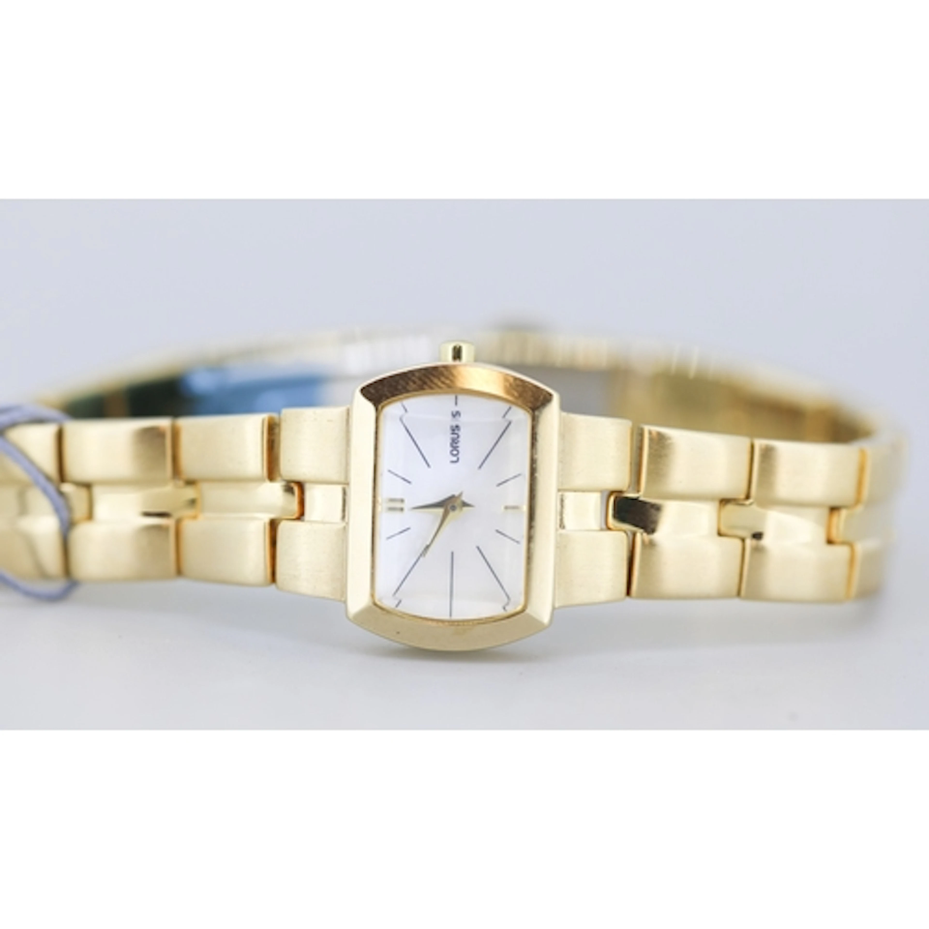 Lorus Gold Tone Ladies Wristwatch Mother of Pearl Dial with ...
