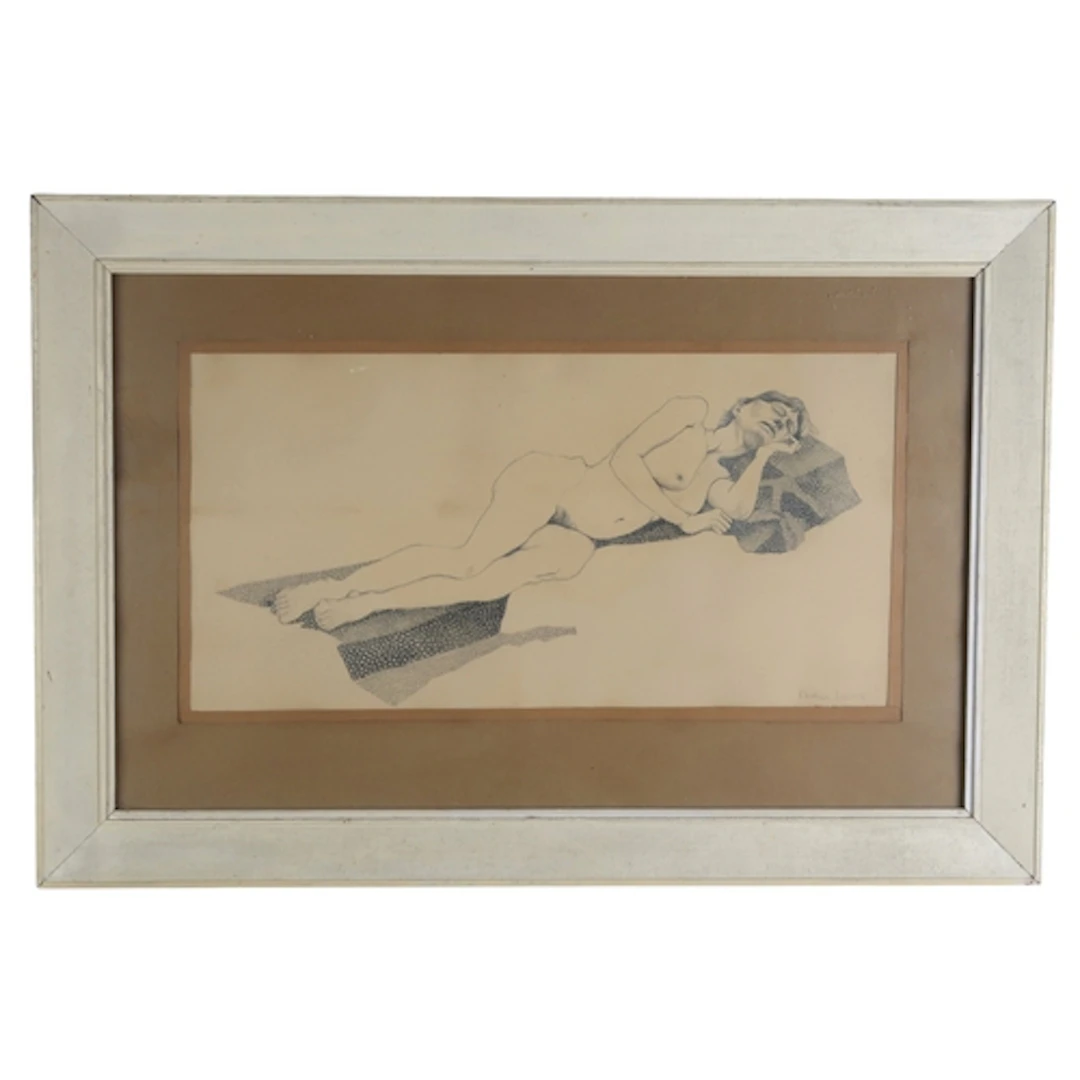 ANTHEA LEWIS RSW (SCOTTISH b.1948) NUDE RECLINED  ...
