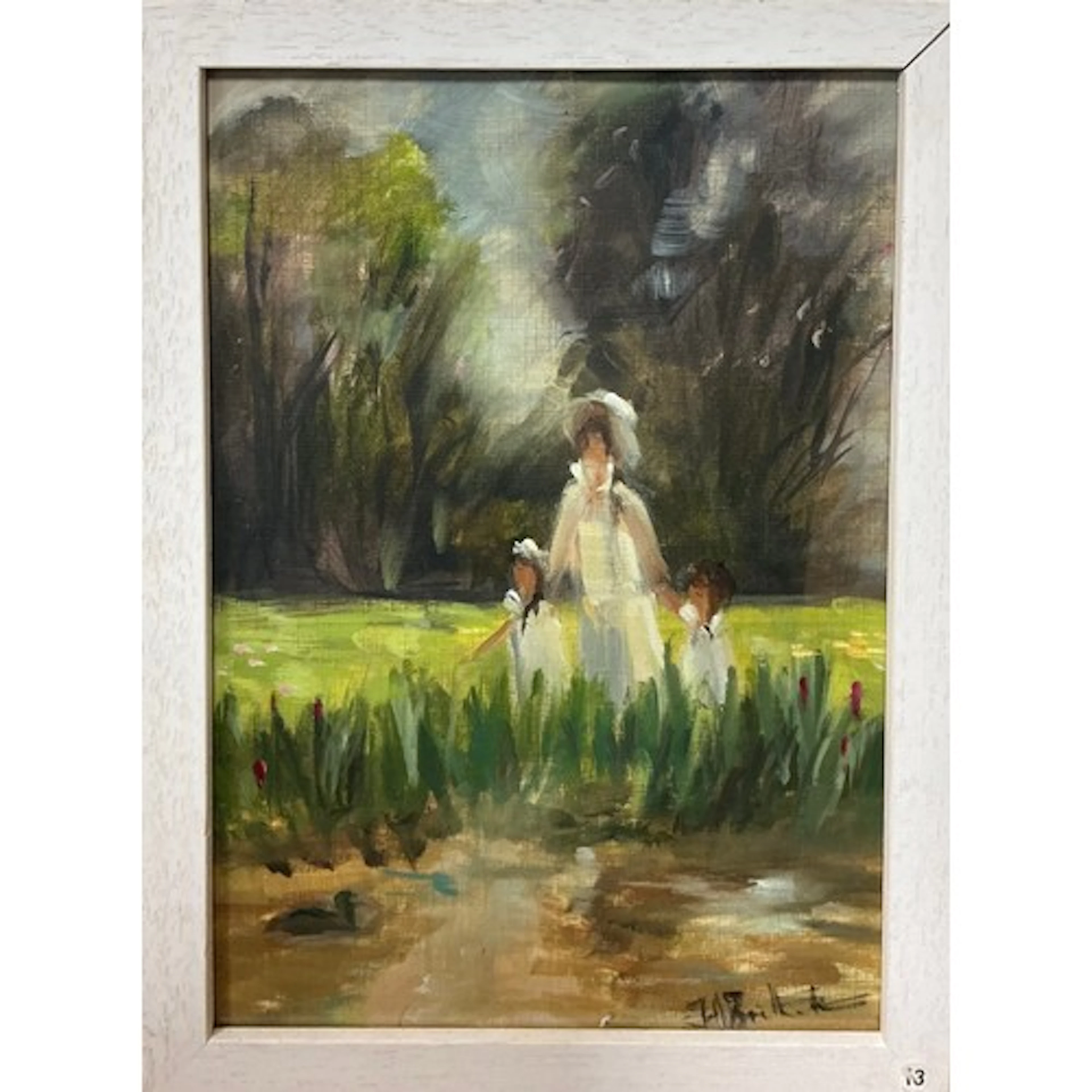 English school An Impressionist style study, A mother and h...
