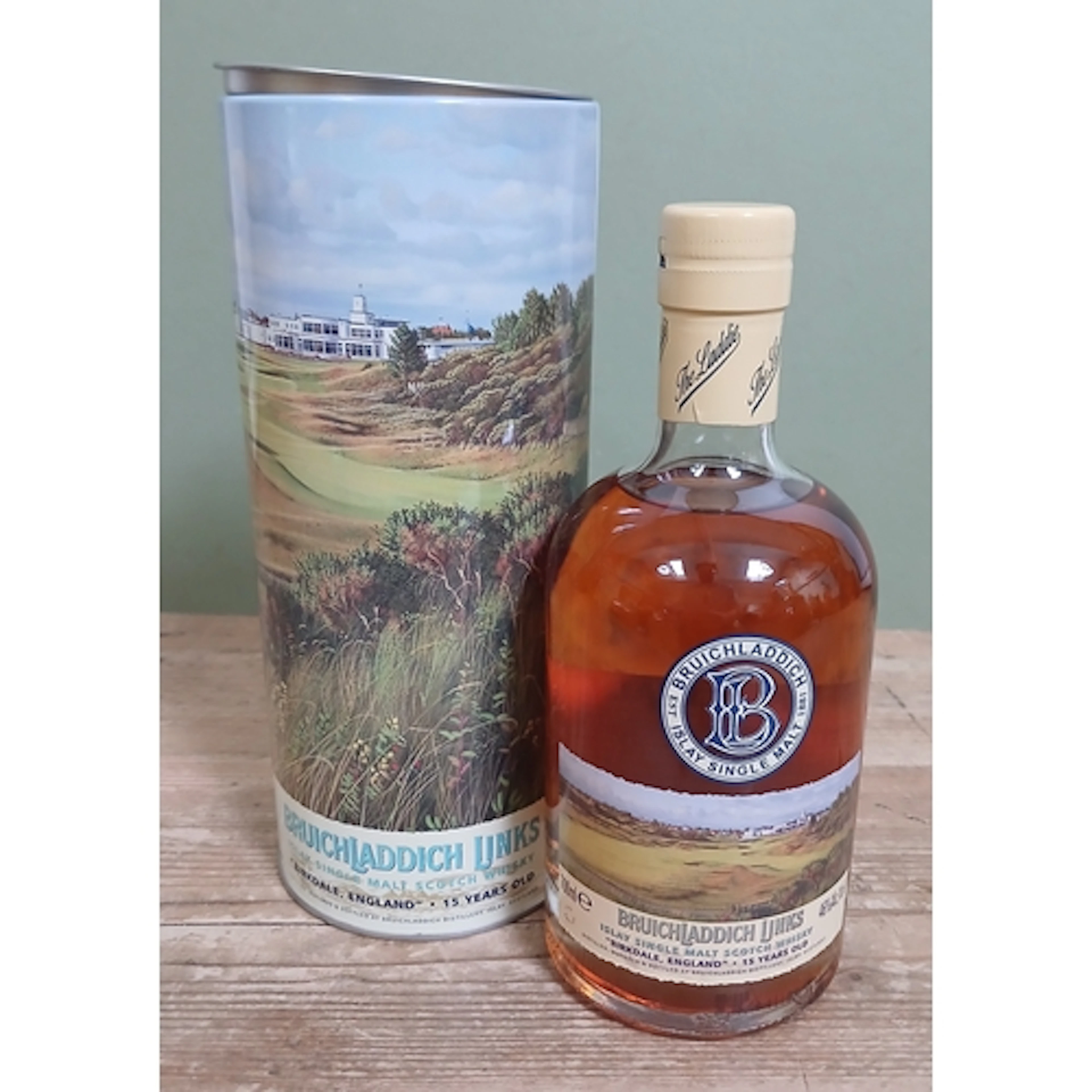 Bruichladdich Birkdale Links 15 years old single malt scotch...