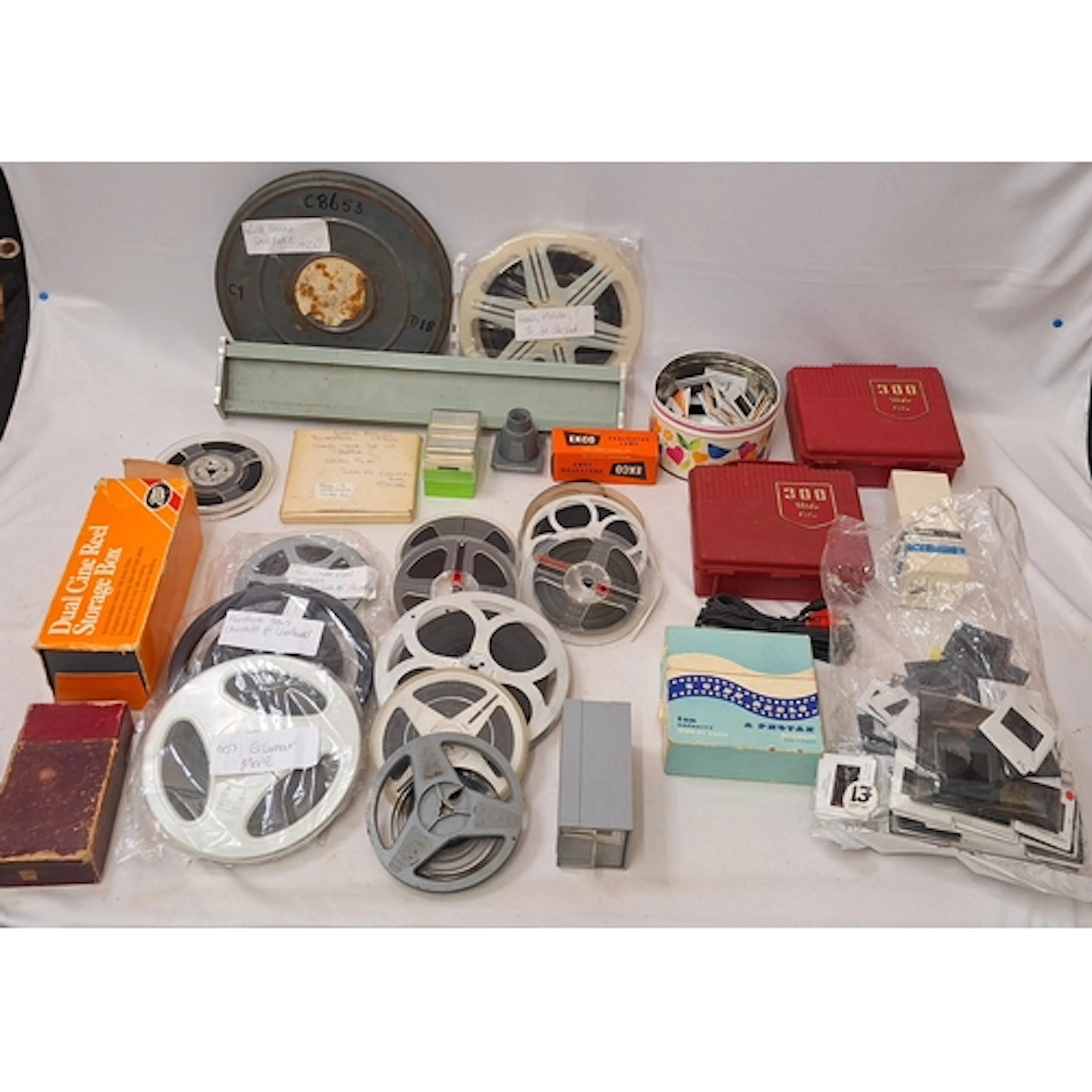 Vintage Cine Films incl. 1960 castle film travelog, Monotone...