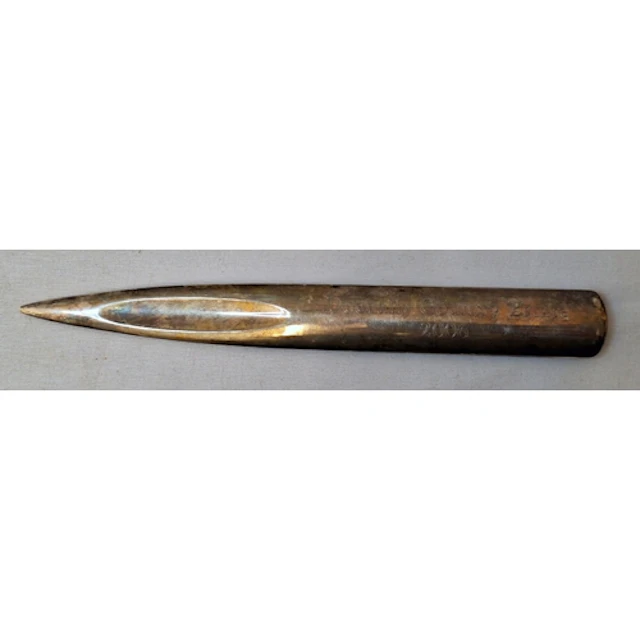Heavy White Metal Page Turner/Letter Opener, engraved with D...