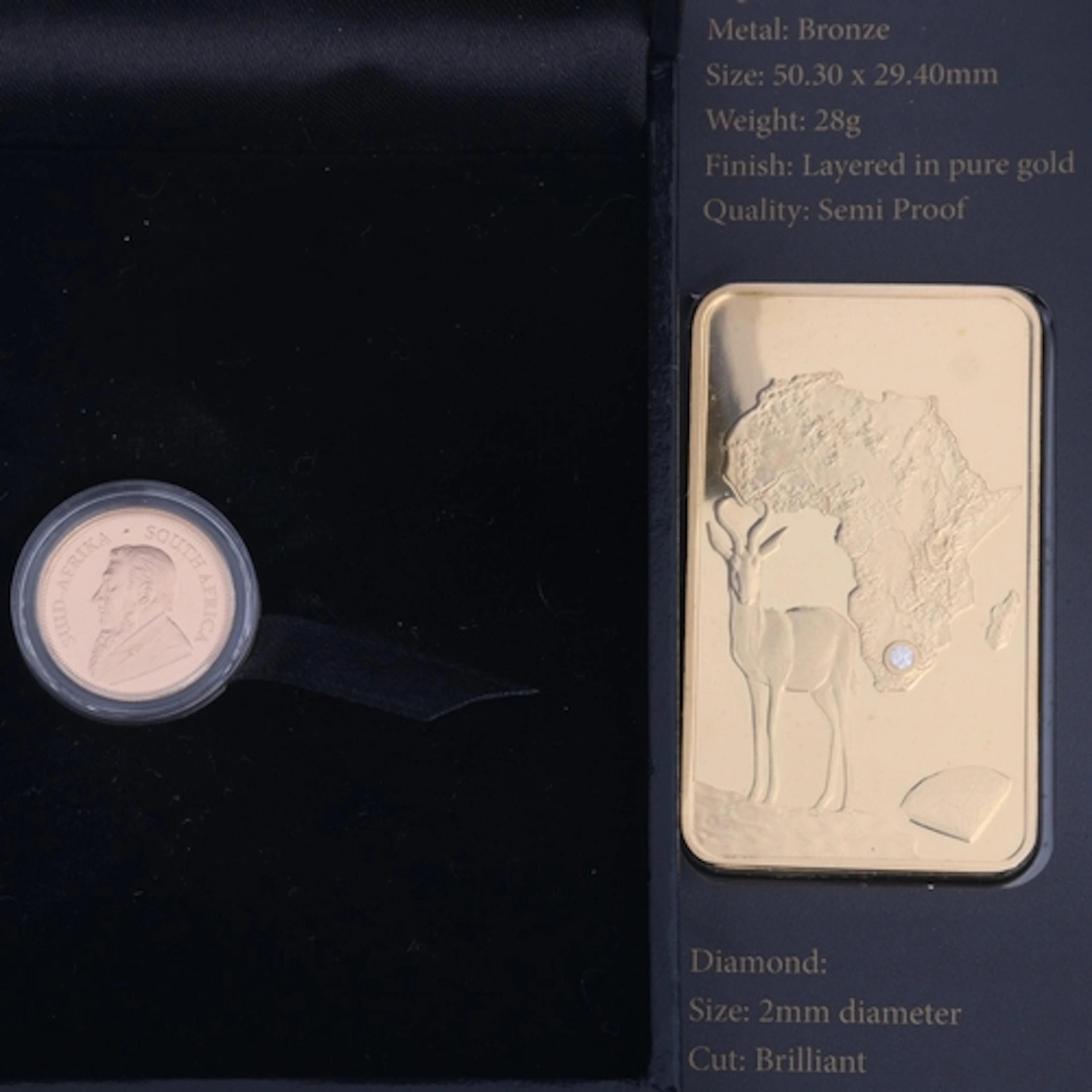A South Africa 2017 1/10th ounce Krugerrand fine gold proof ...
