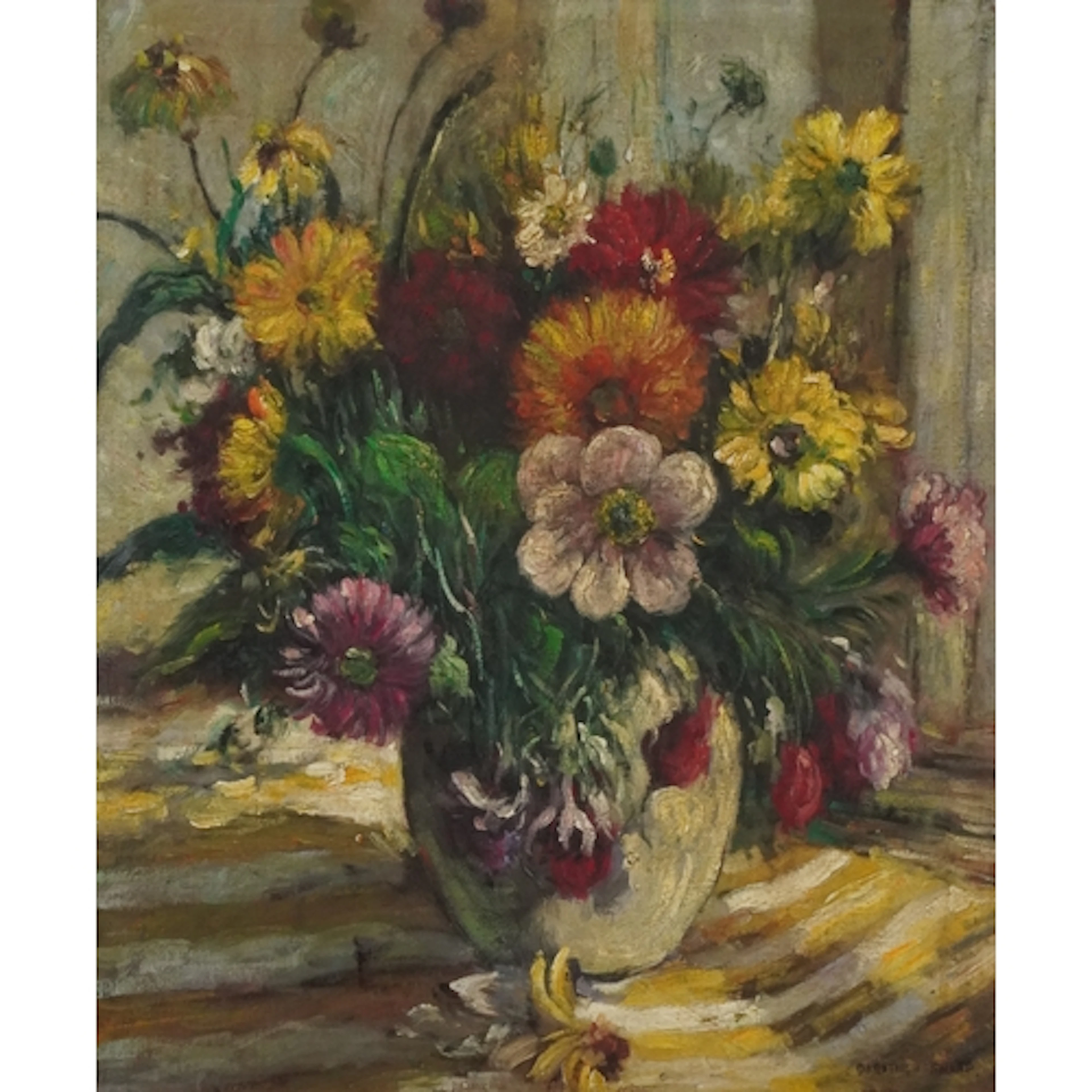 After Dorothea Sharp - still life flowers, Modern British sc...
