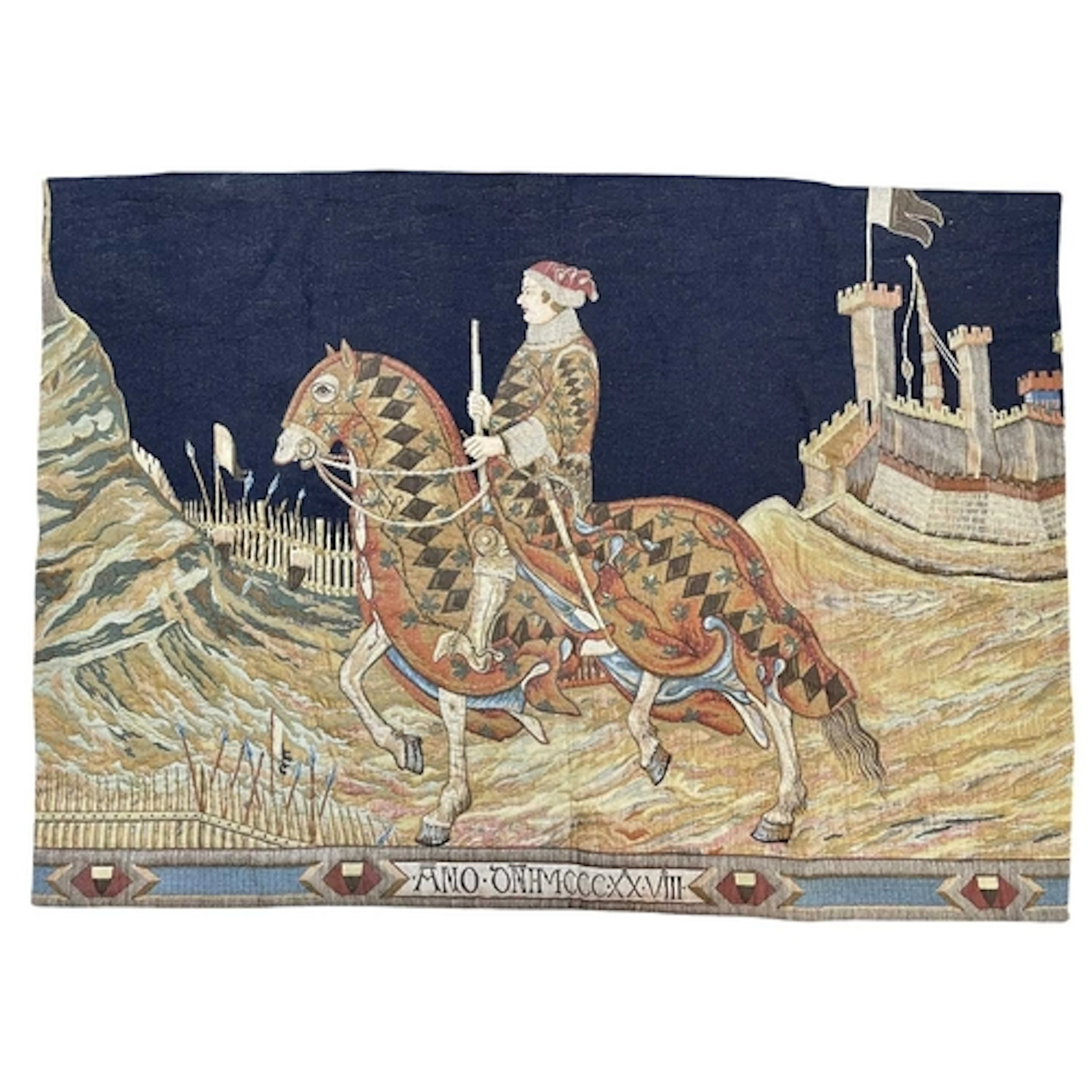 A large 20th century wall hanging tapestry after Simone Mart...