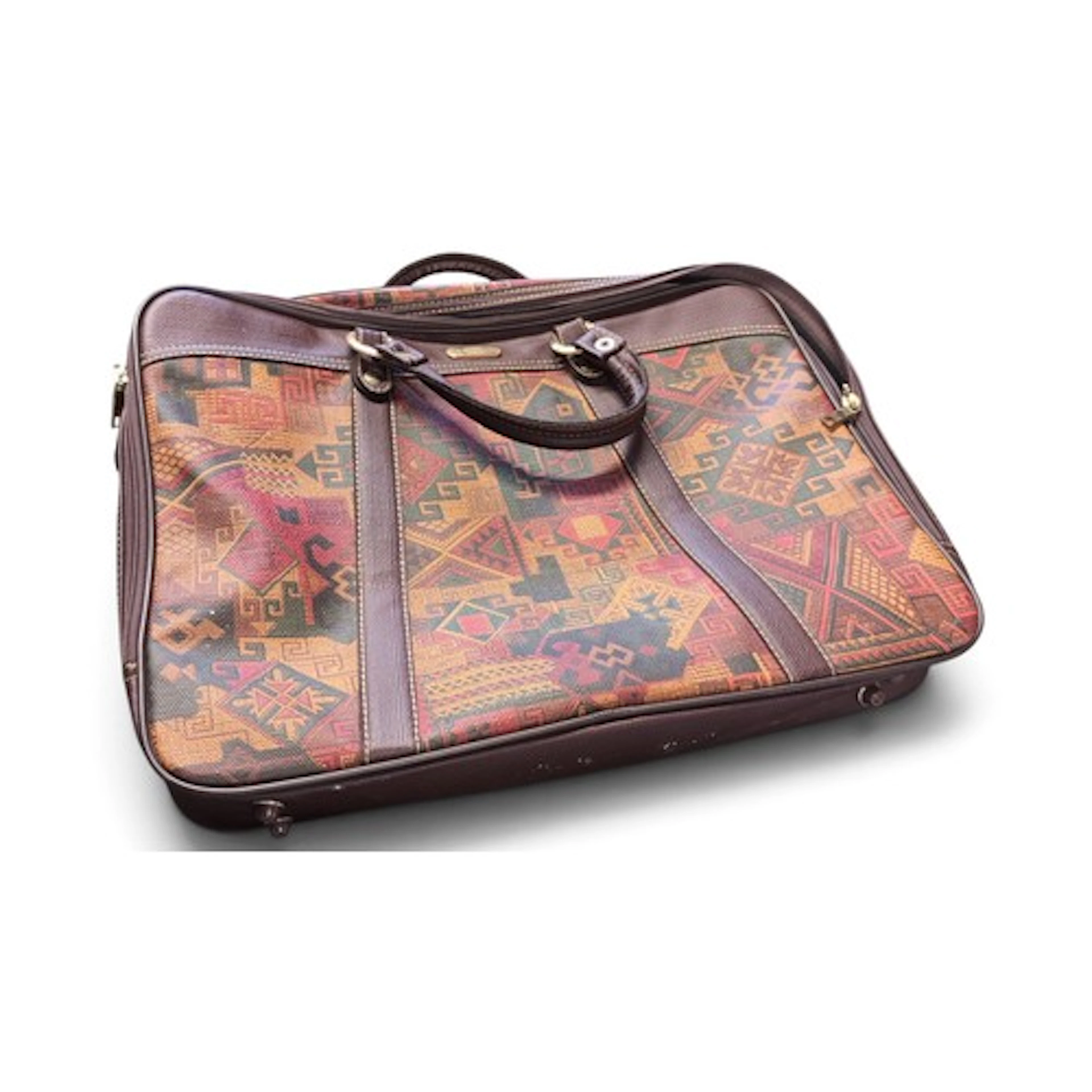 Samsonite soft-sided luggage case, the exterior in geometric...