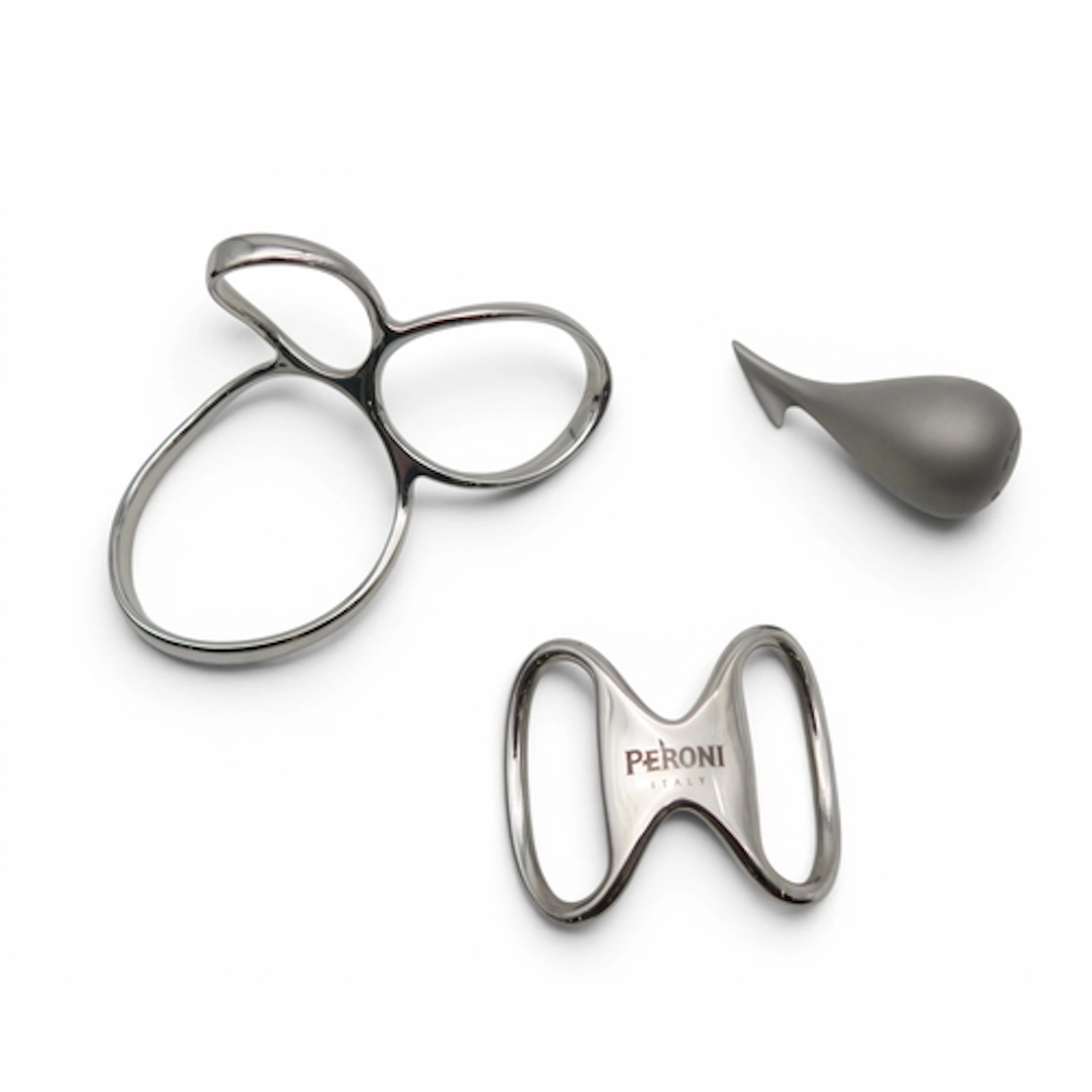 A boxed Alessi Voile spaghetti measure, a Marli bottle opene...