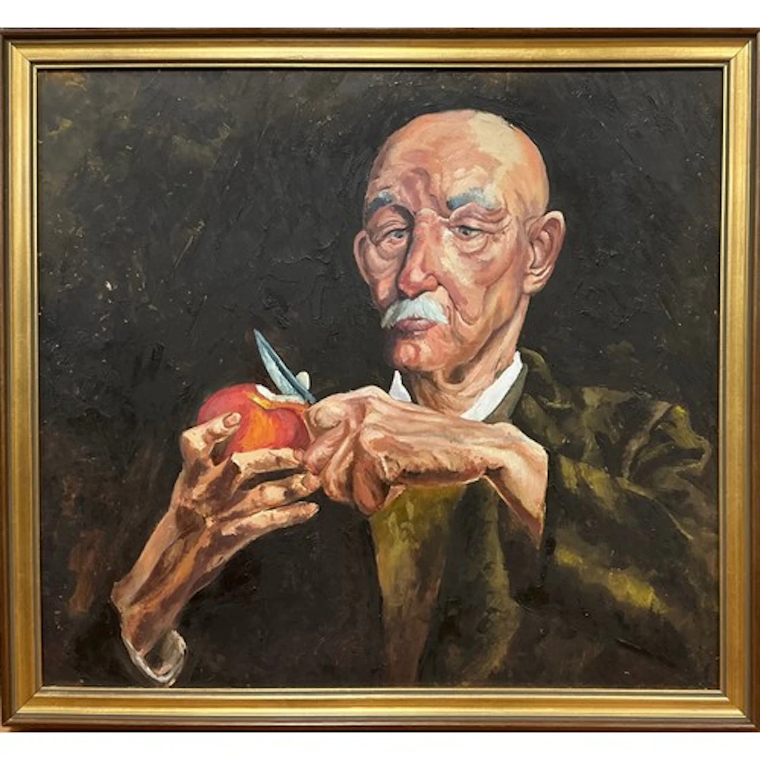 British School (20th century) Concentration, Portrait of a ...