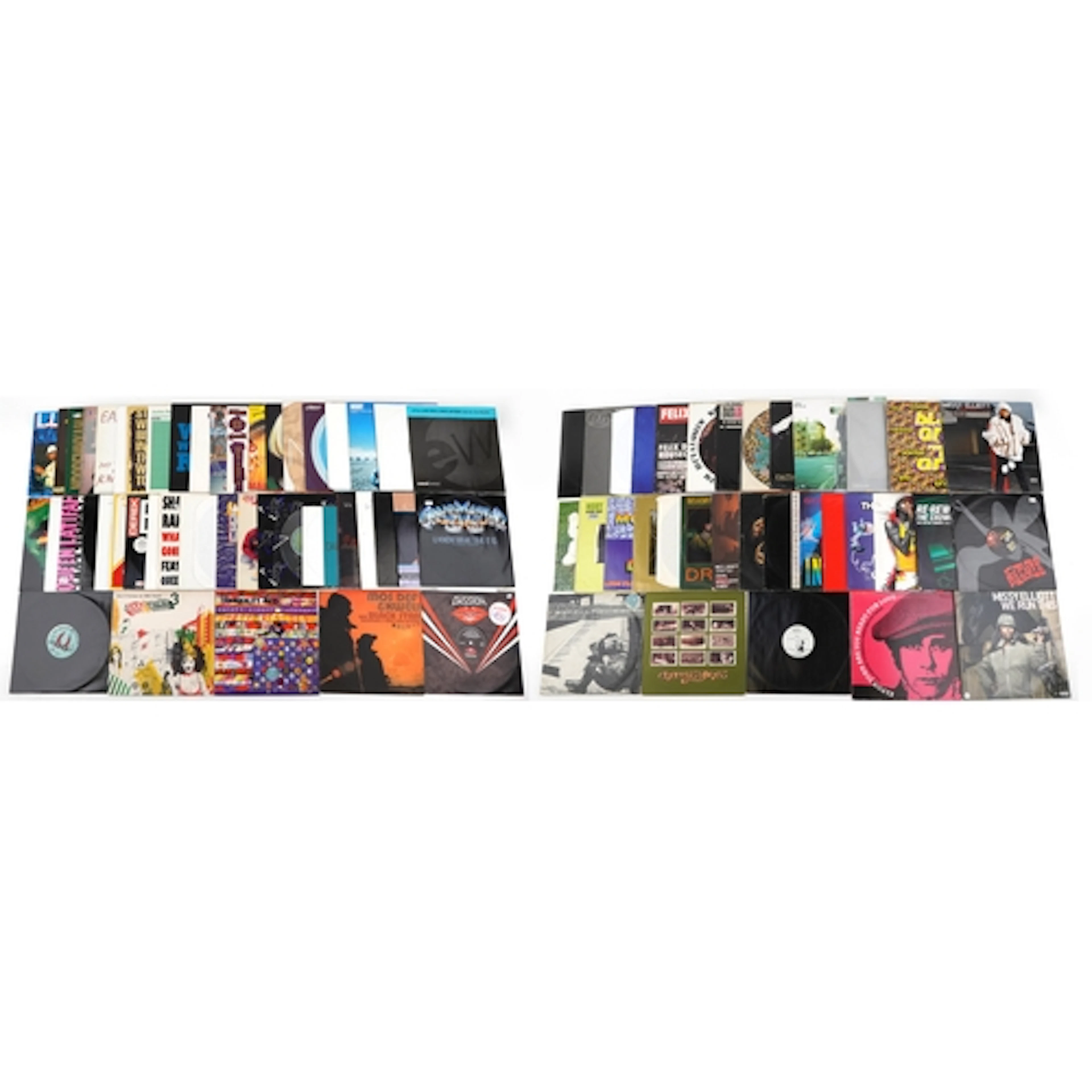 Vinyl LP records, mostly rap/hip hop and dance, including Pa...