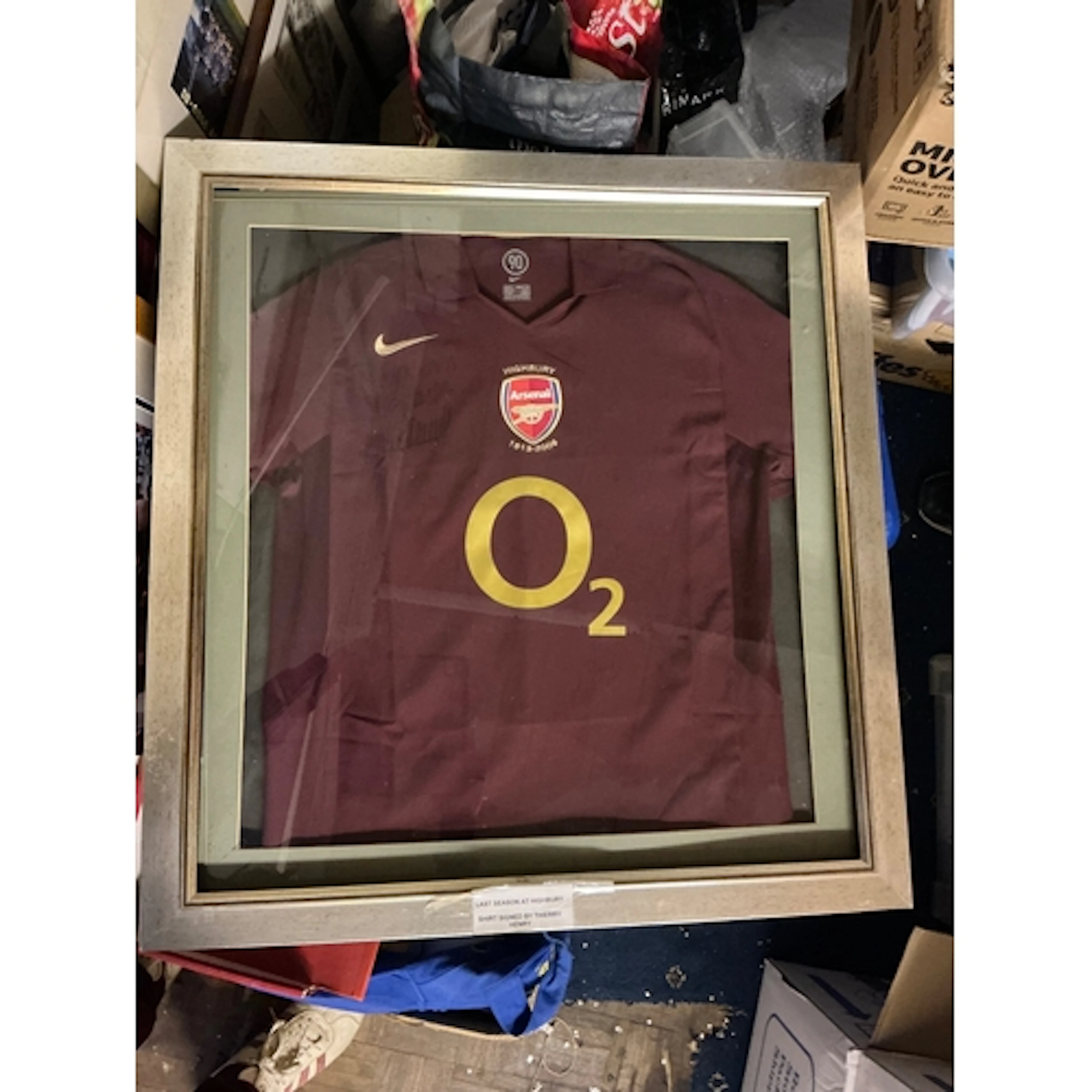 2005/2006 Henry Signed Framed Football Shirt: Redcurrent foo...
