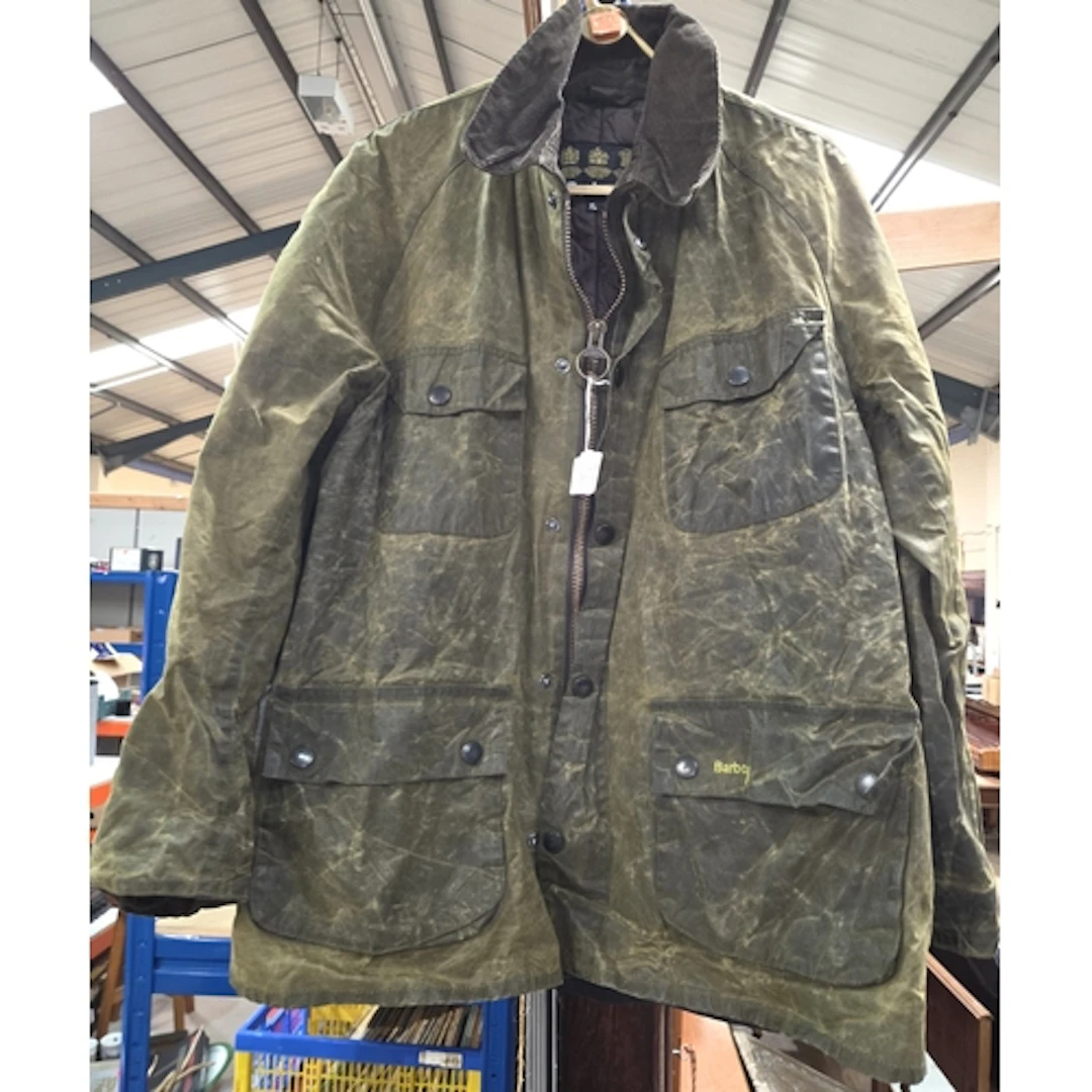 A vintage Barbour Beaufort XL wax jacket