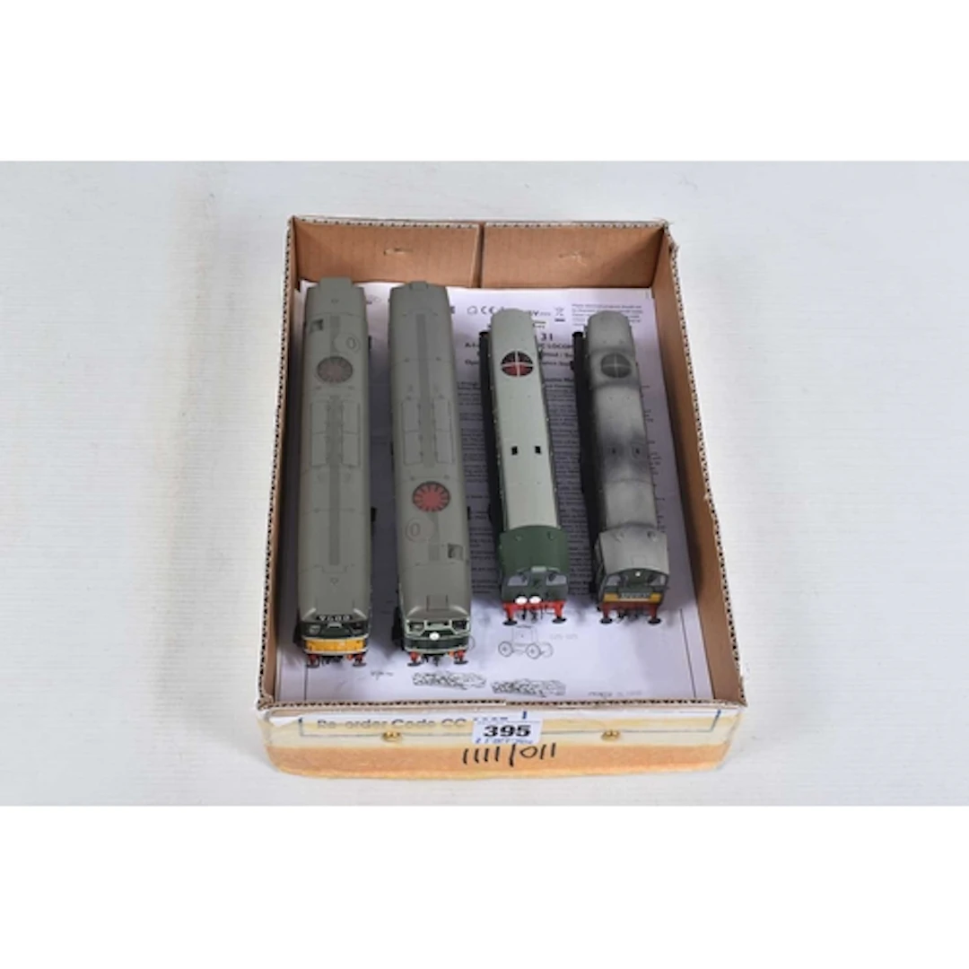 FOUR UNBOXED OO GAUGE LOCOMOTIVES, 2 x Bachmann class 20 No....