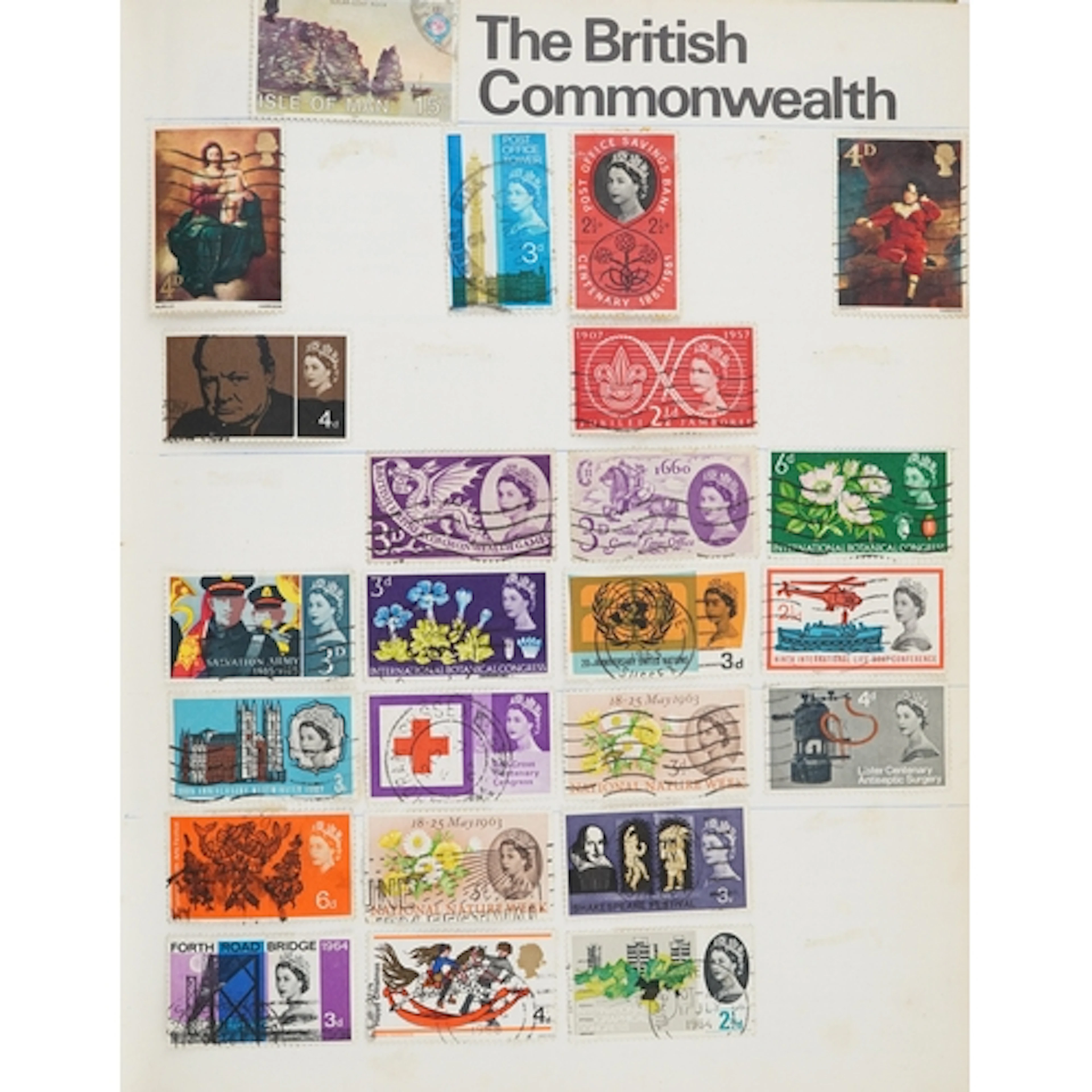 19th century British and world stamps including imperf. 1841...
