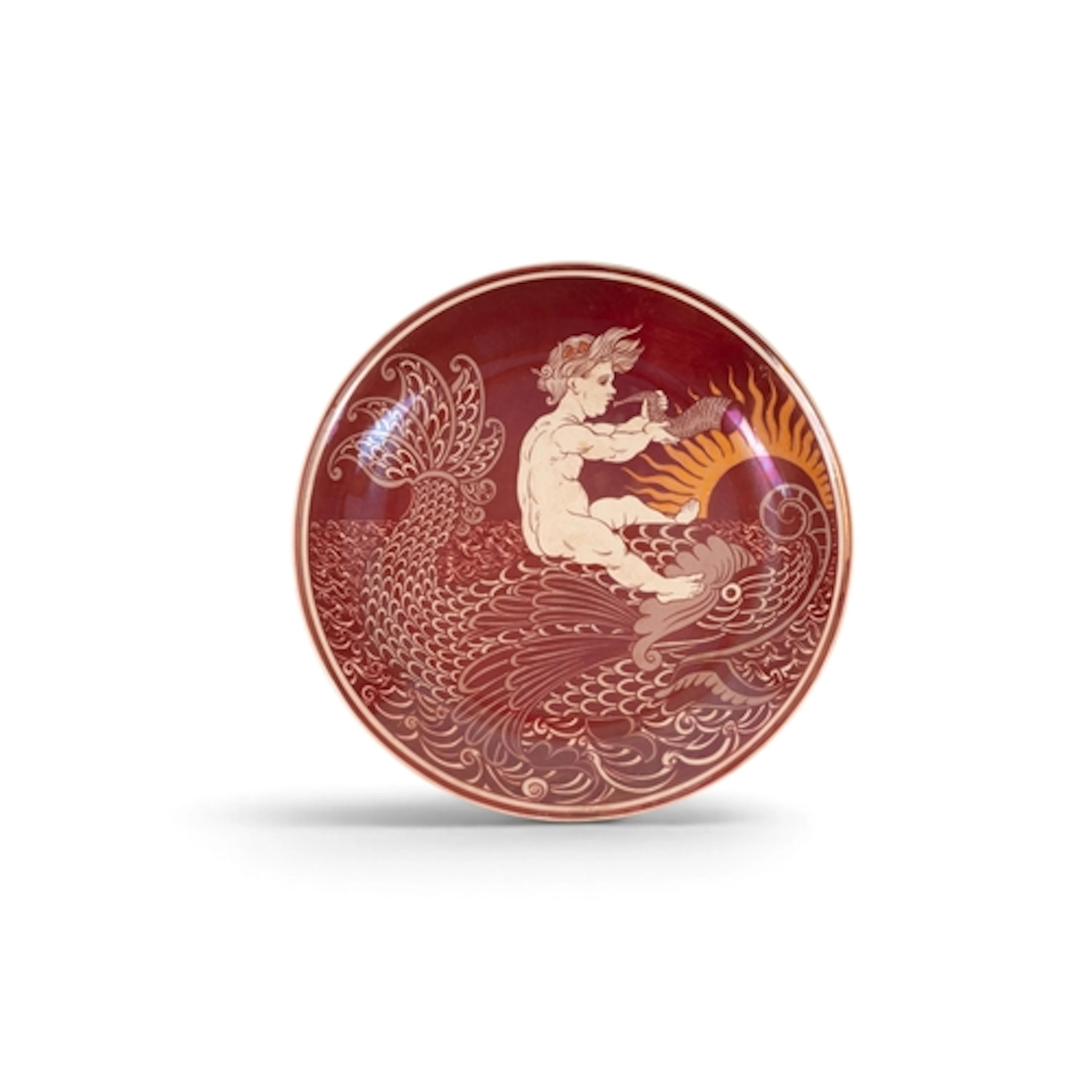 A large William De Morgan lustre charger by Charles Passenge...