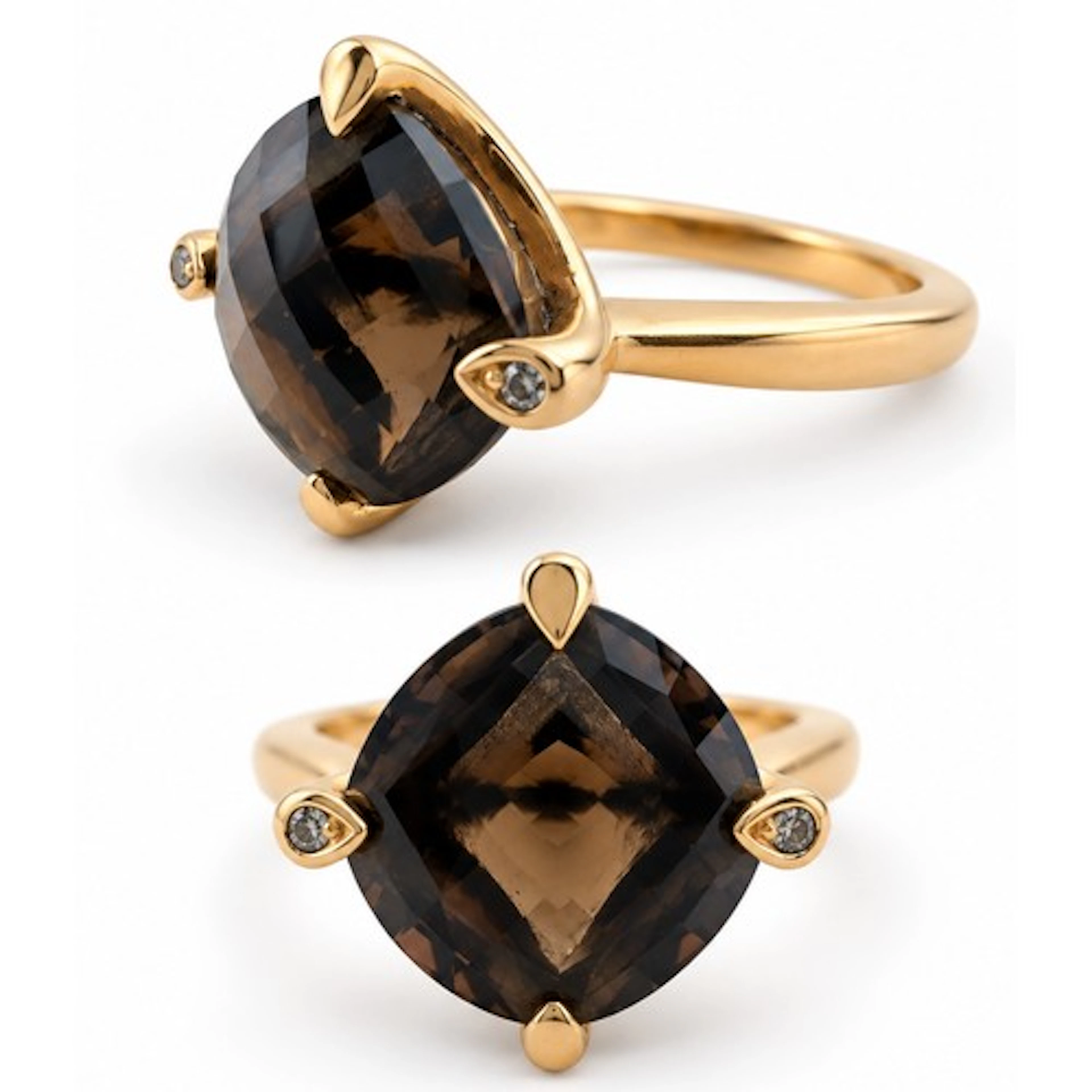 A Cartier Inde Mystérieuse ring, set with a checkboard cushi...