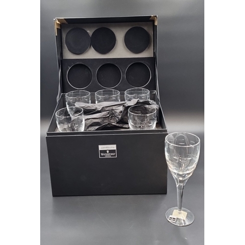 Lot 6 Verres à Vin Rouge Waterford John Rocha – Cristal, Gobelets à Eau, Service 6 Pers.