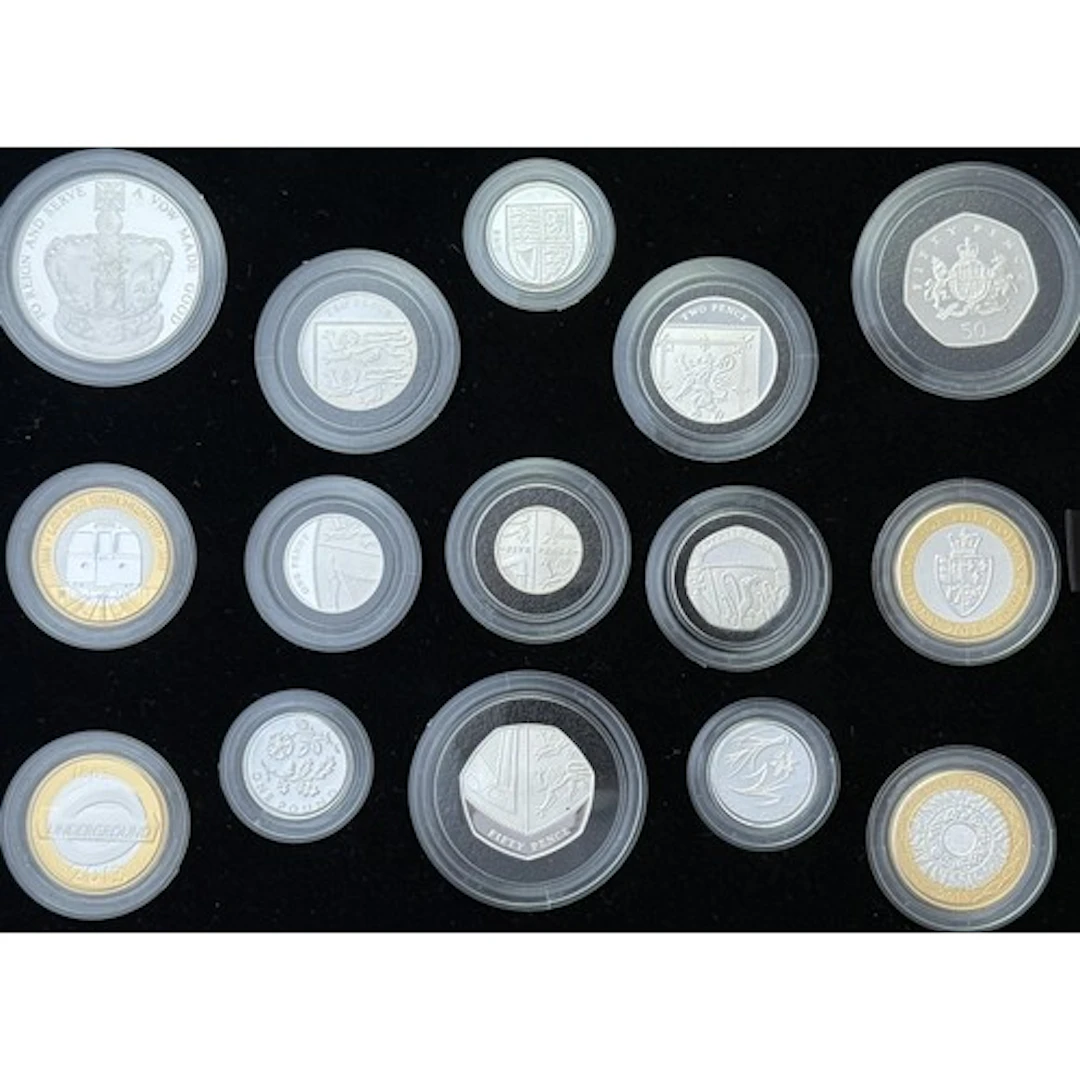 UK 2013 The Royal Mint Silver Proof Coin Year Set, comprisin...