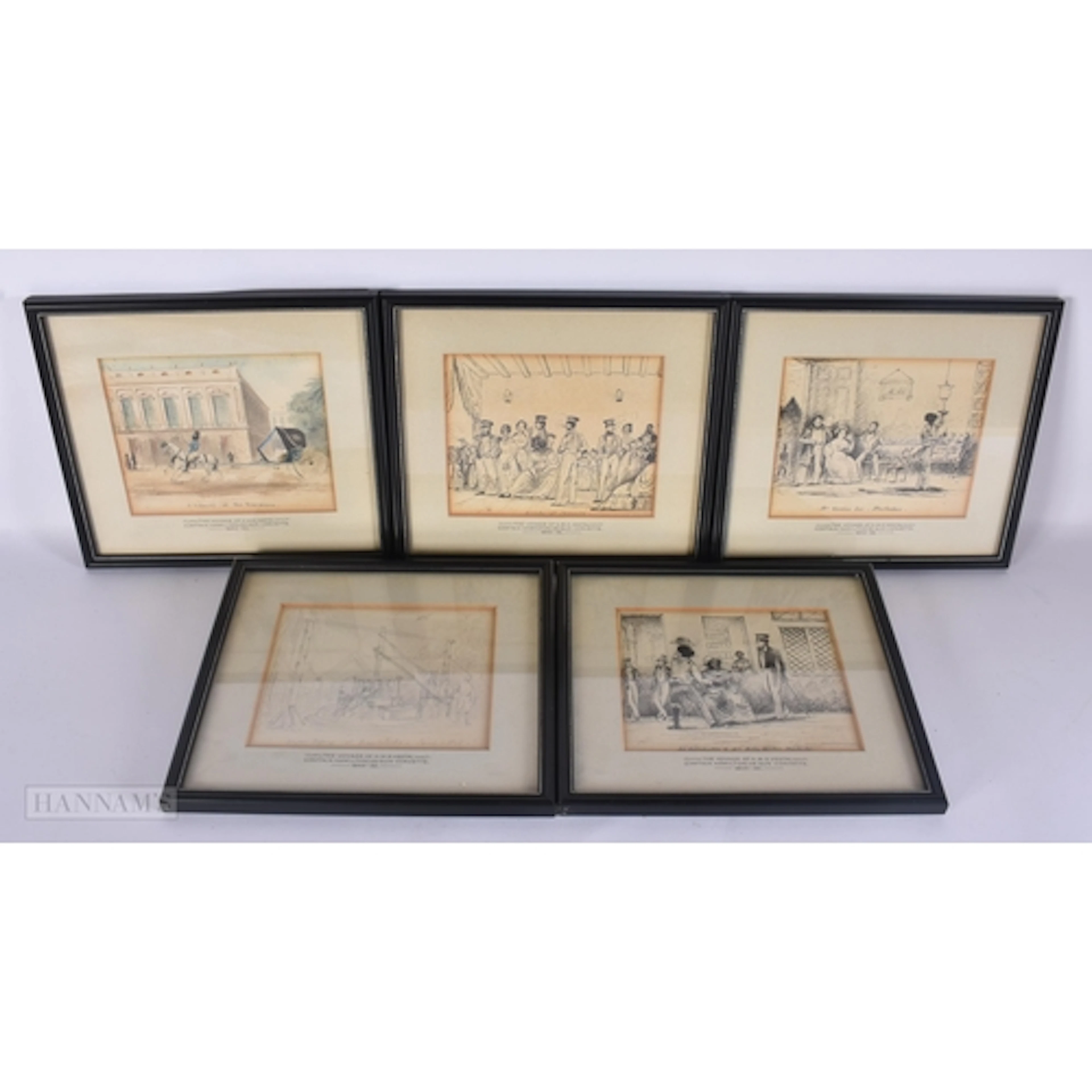 19TH CENTURY NAVAL INTEREST EAST INDIES WATERCOLOURS Voyage ...