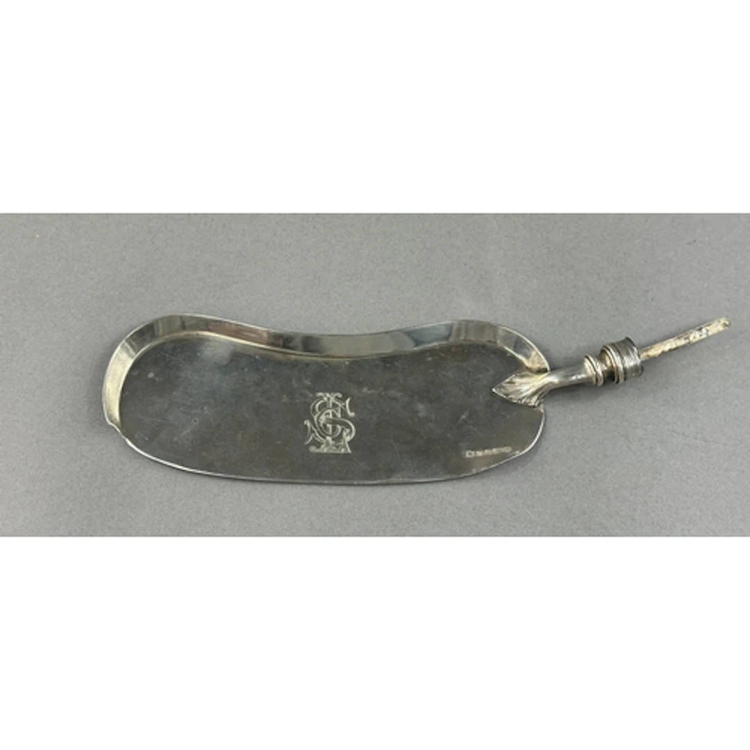 Silver: a Victorian crumb scoop by Wilson and Davis, Sheffie...