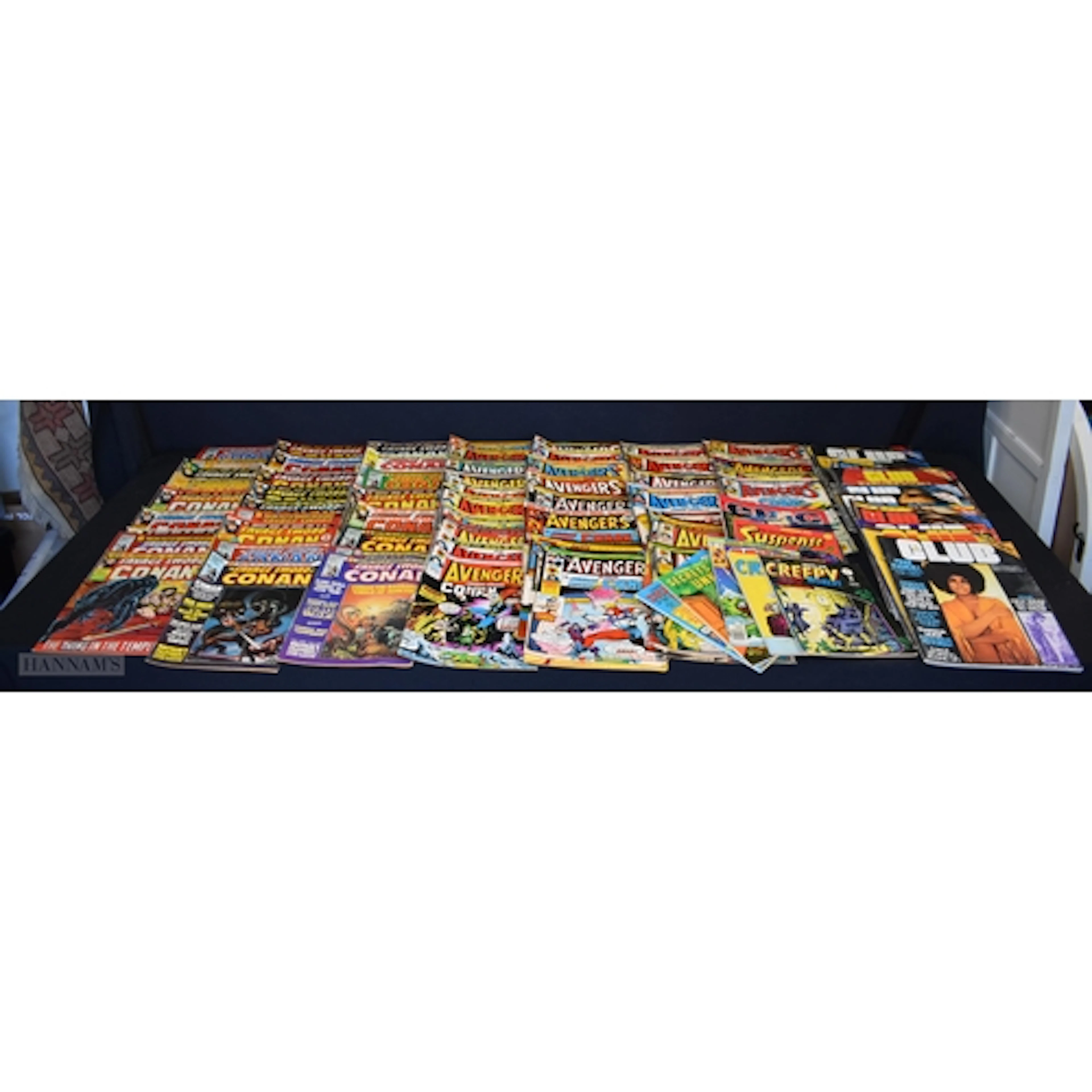 A collection of 1970/80's Comics, Avengers, Conan together w...