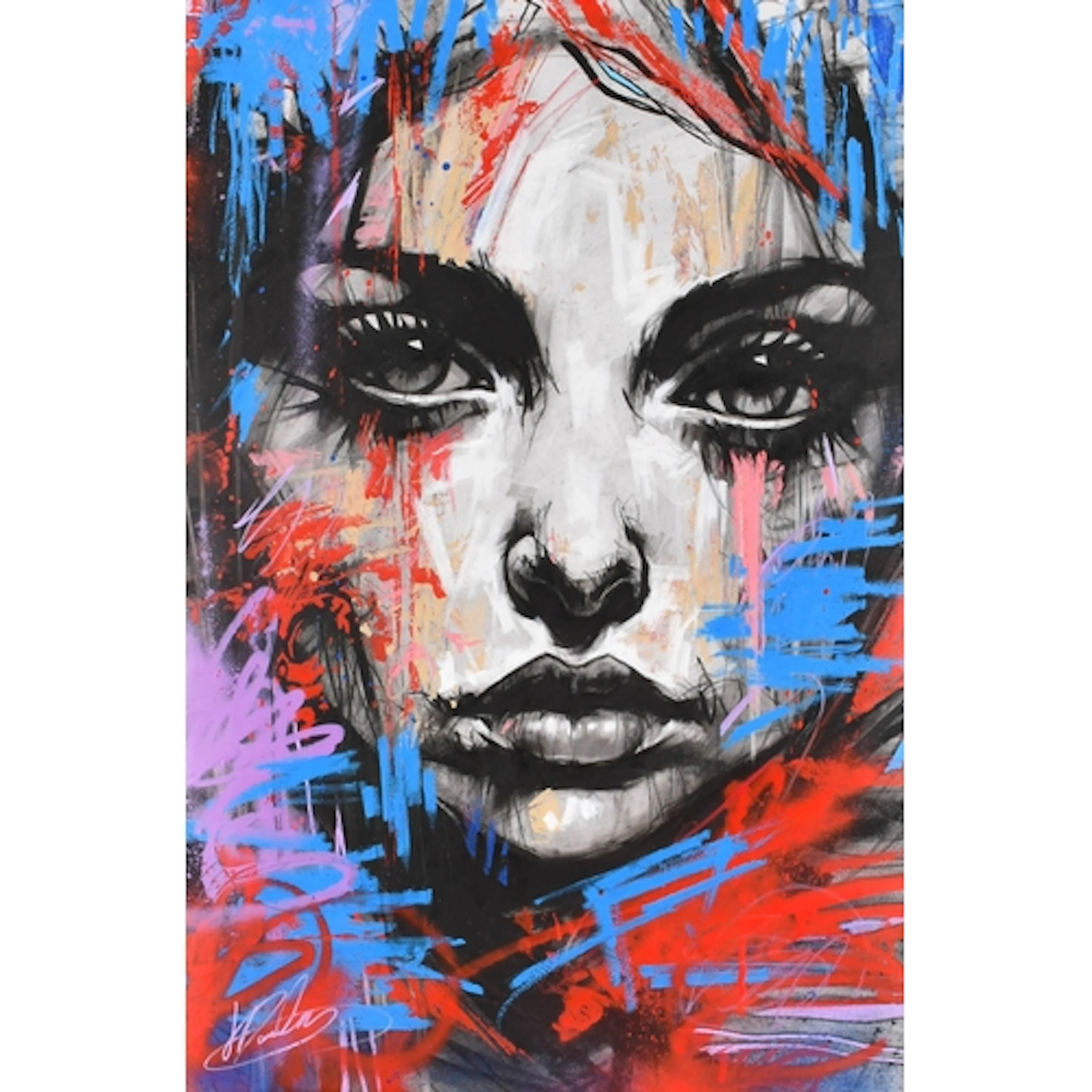Vin Dantes (20th-21st Century) French. "Future Echo", Oil, a...