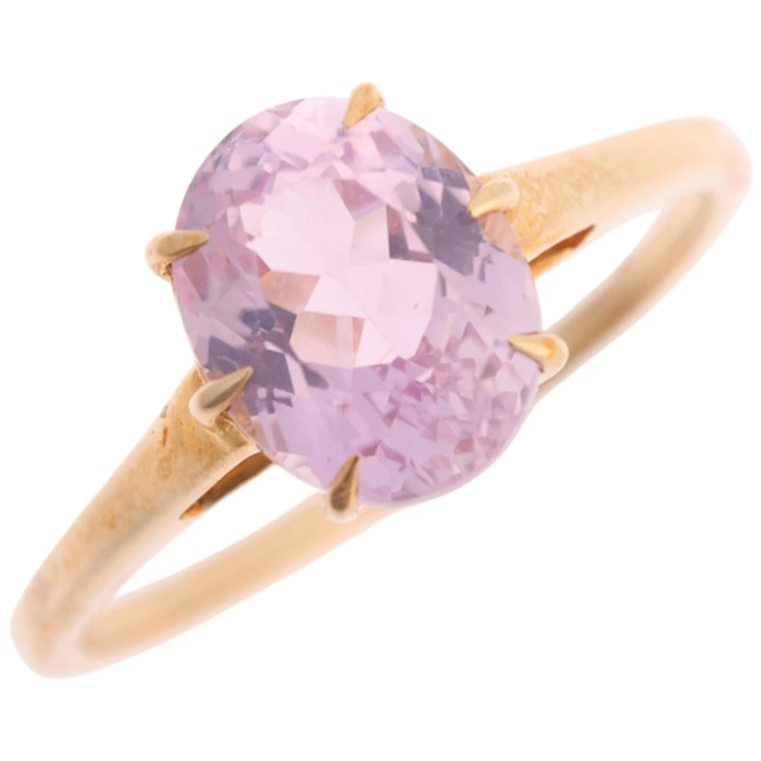 A 9ct gold single stone amethyst ring, Gemporia, Birmingham ...