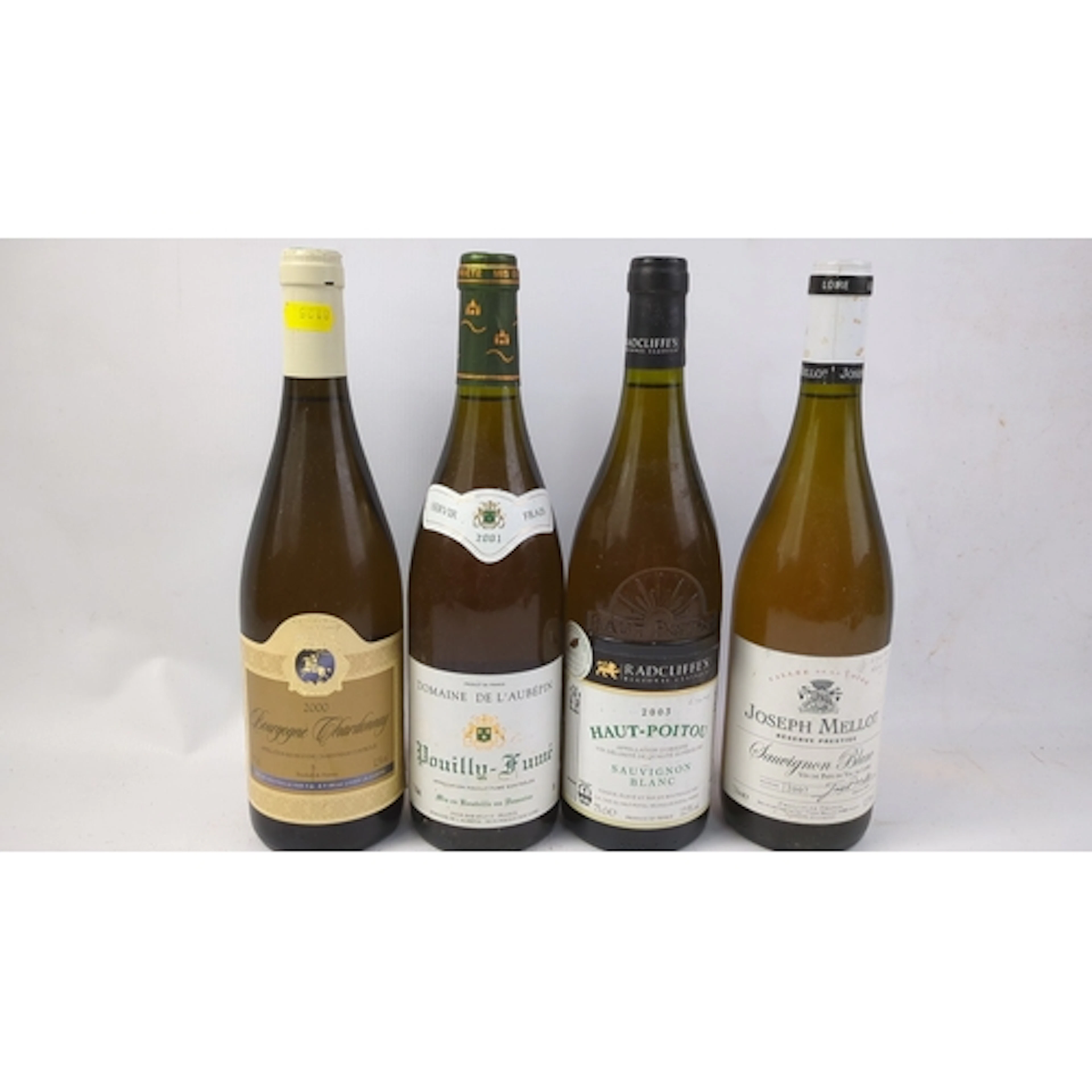 4 x bottles of French white wine: Bourgogne Chardonnay 2000;...