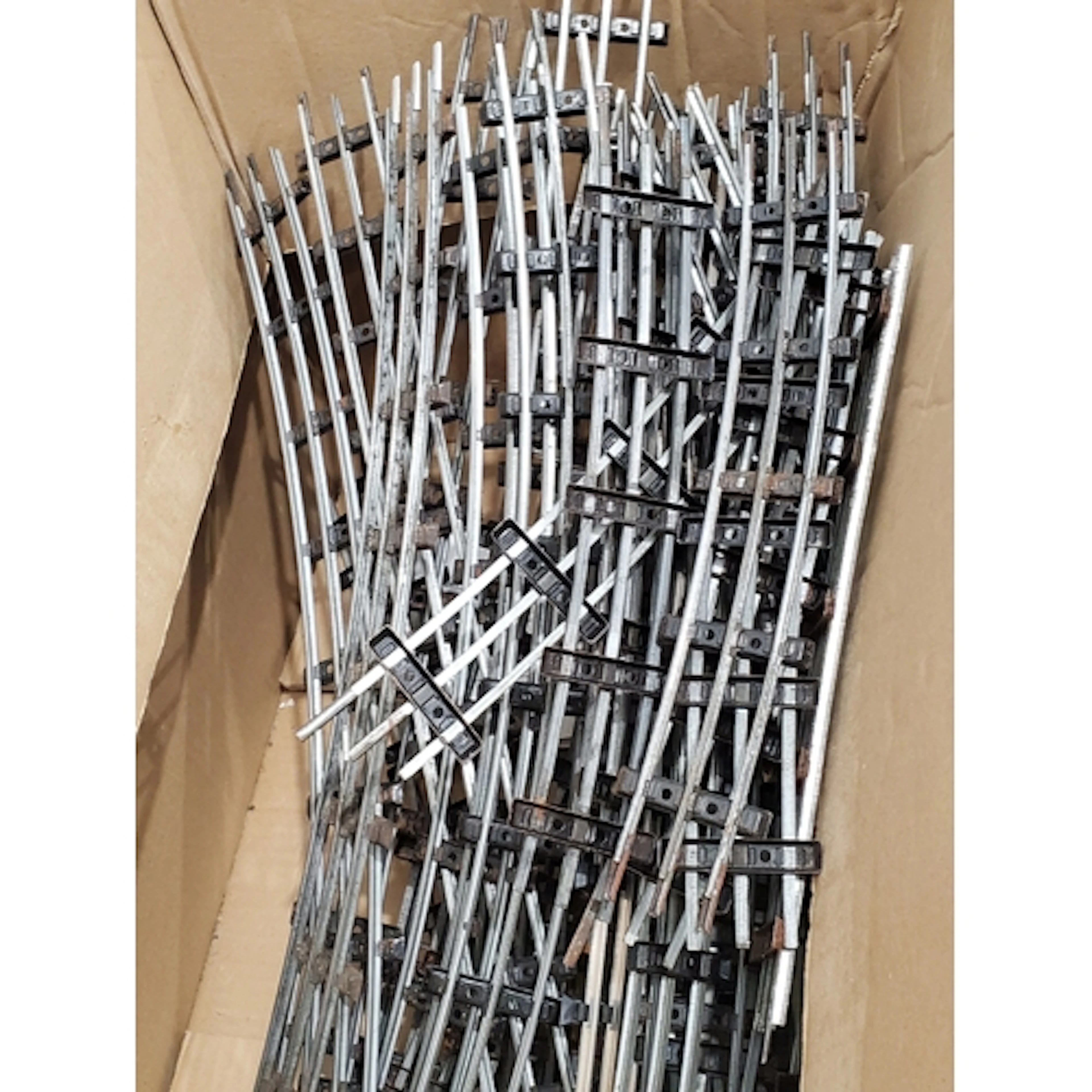 A quantity of Hornby 0 gauge 3-rail steel Track comprising 1...