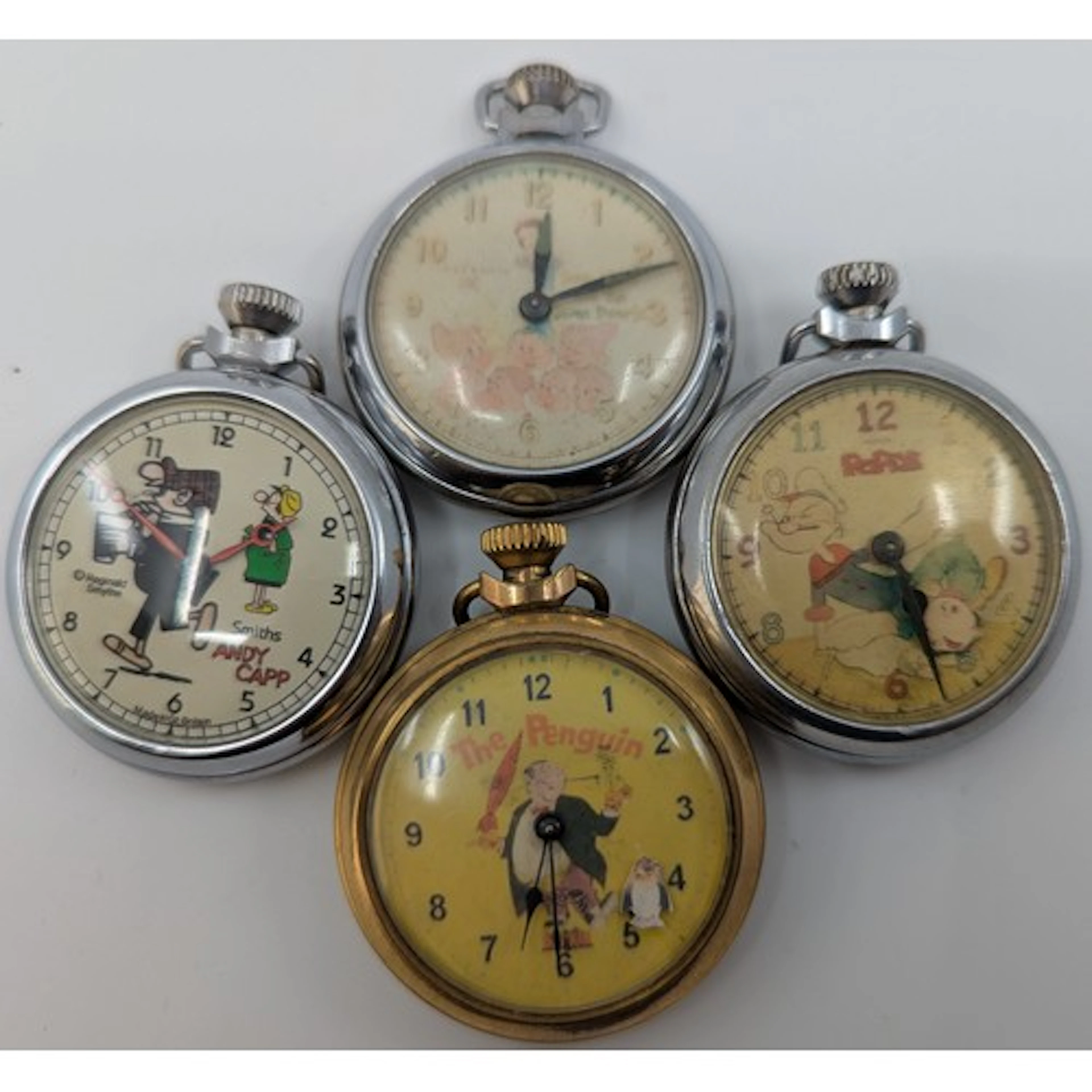 A Novelty Smiths pocket watch, Andy Capp, character dial, Ar...