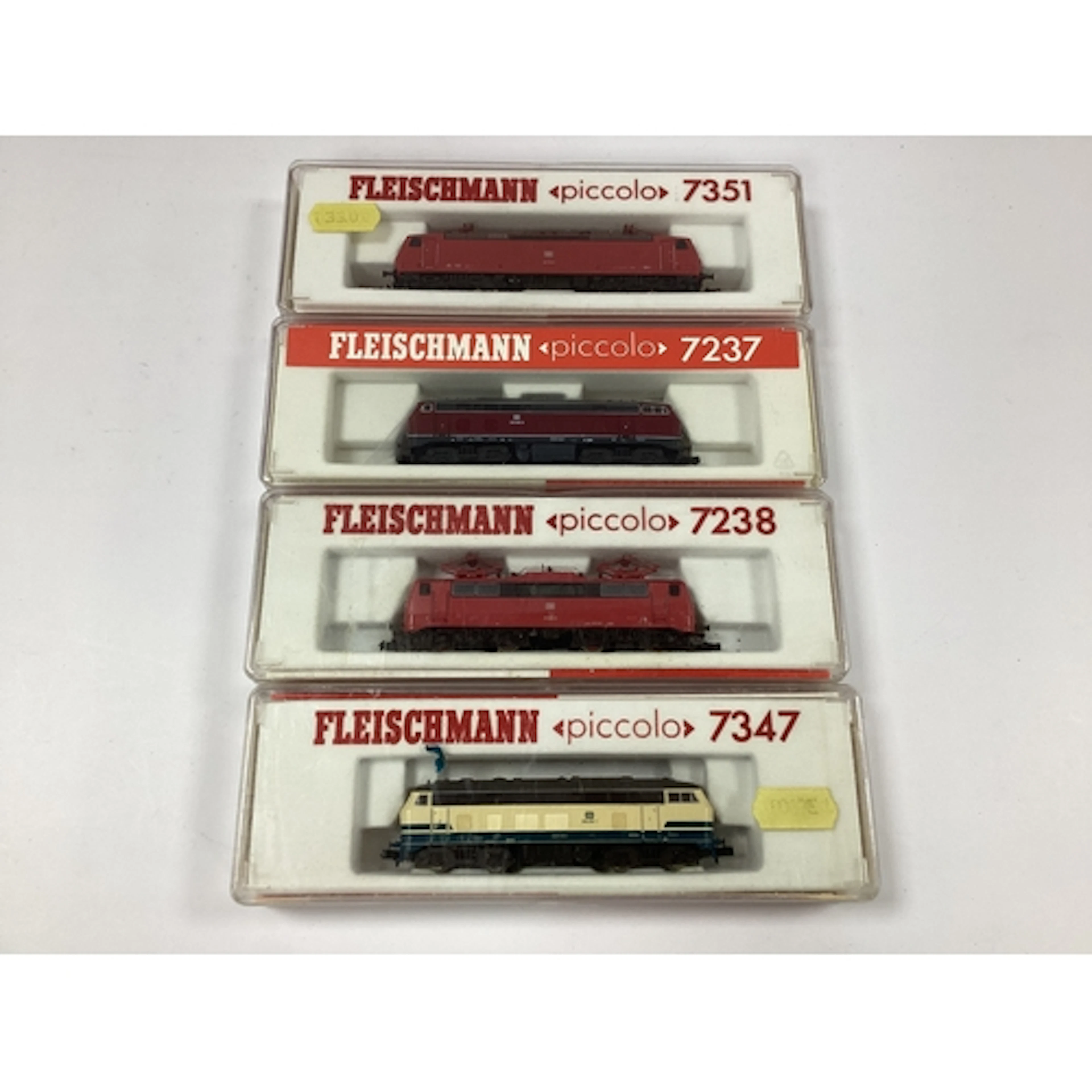 Four boxed Fleischmann N gauge German locomotives: two class...