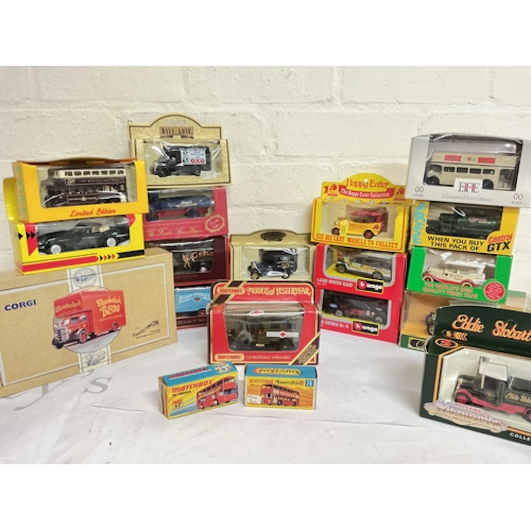 A Collection Of Various Boxed Diecast Including Burago, matc...