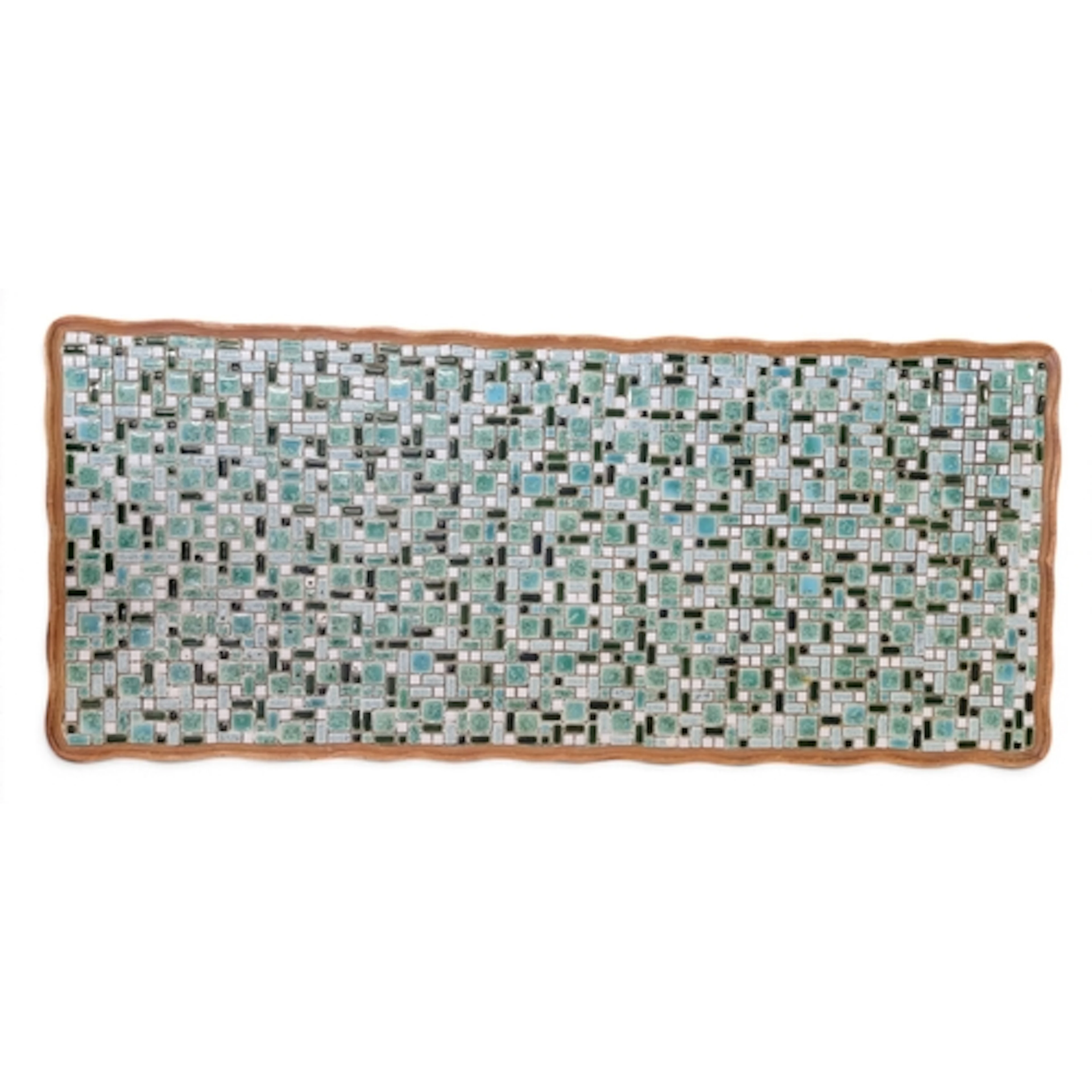 An unusual 20th Century rectangular Coffee Table with Cerami...