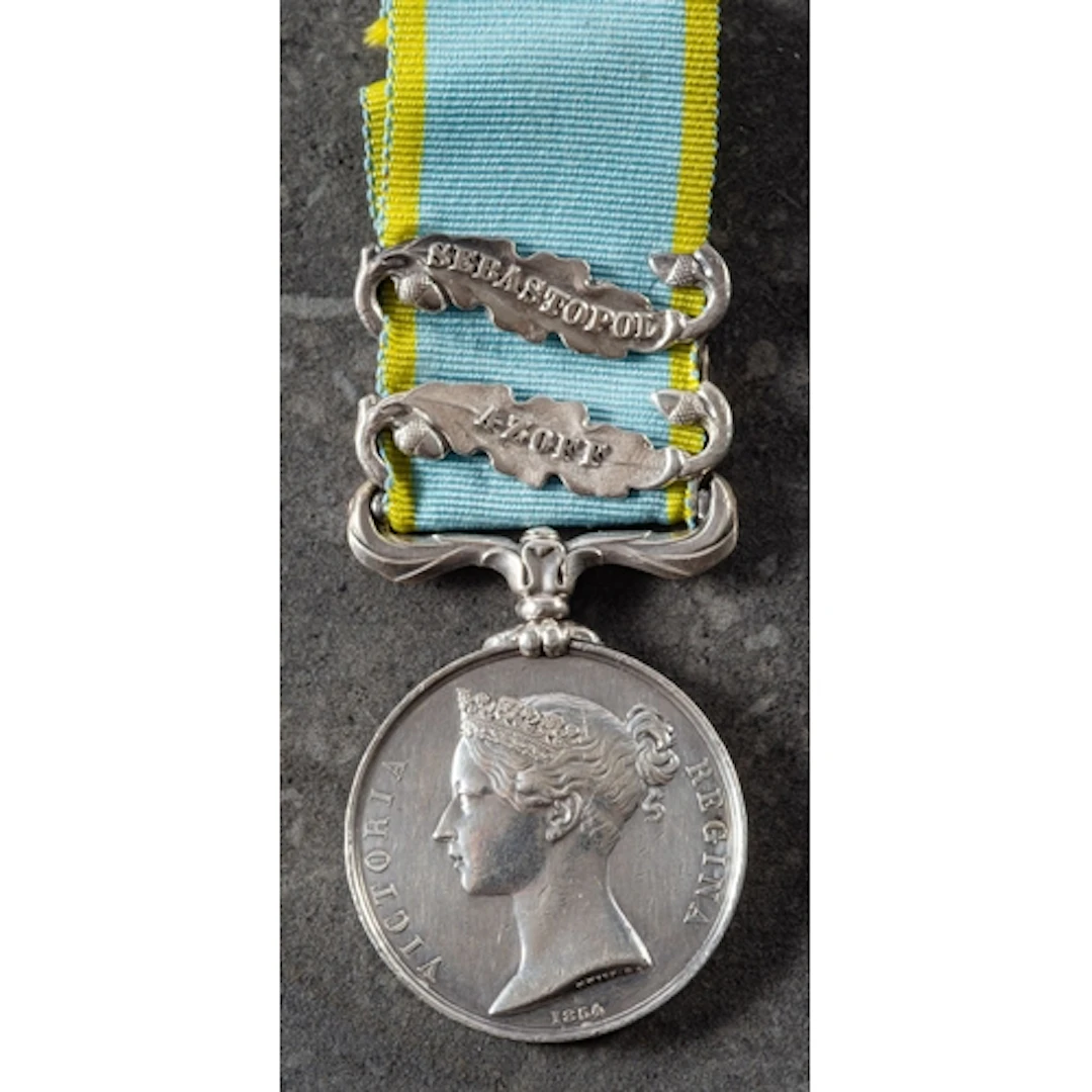 A Crimea Medal with Azoff and Sebastapol clasps to '325 Wil...