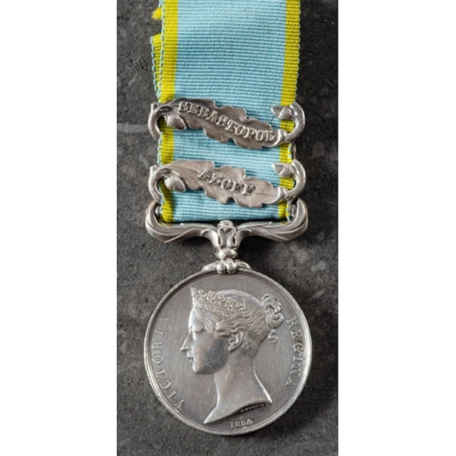 A Crimea Medal with Azoff and Sebastapol clasps to '325 Wil...