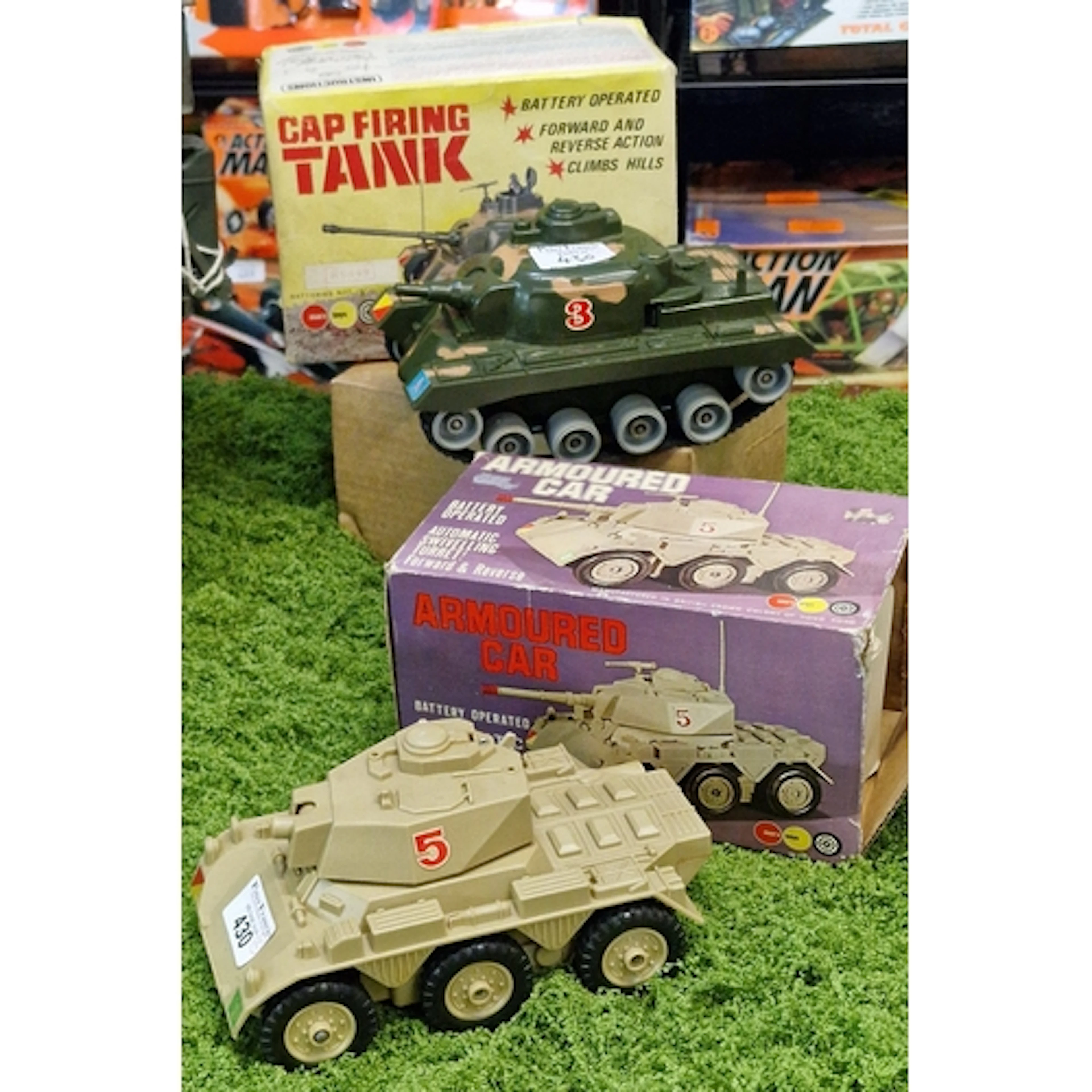 Marx Toys battery operated Armoured Car with Automatic Swive...