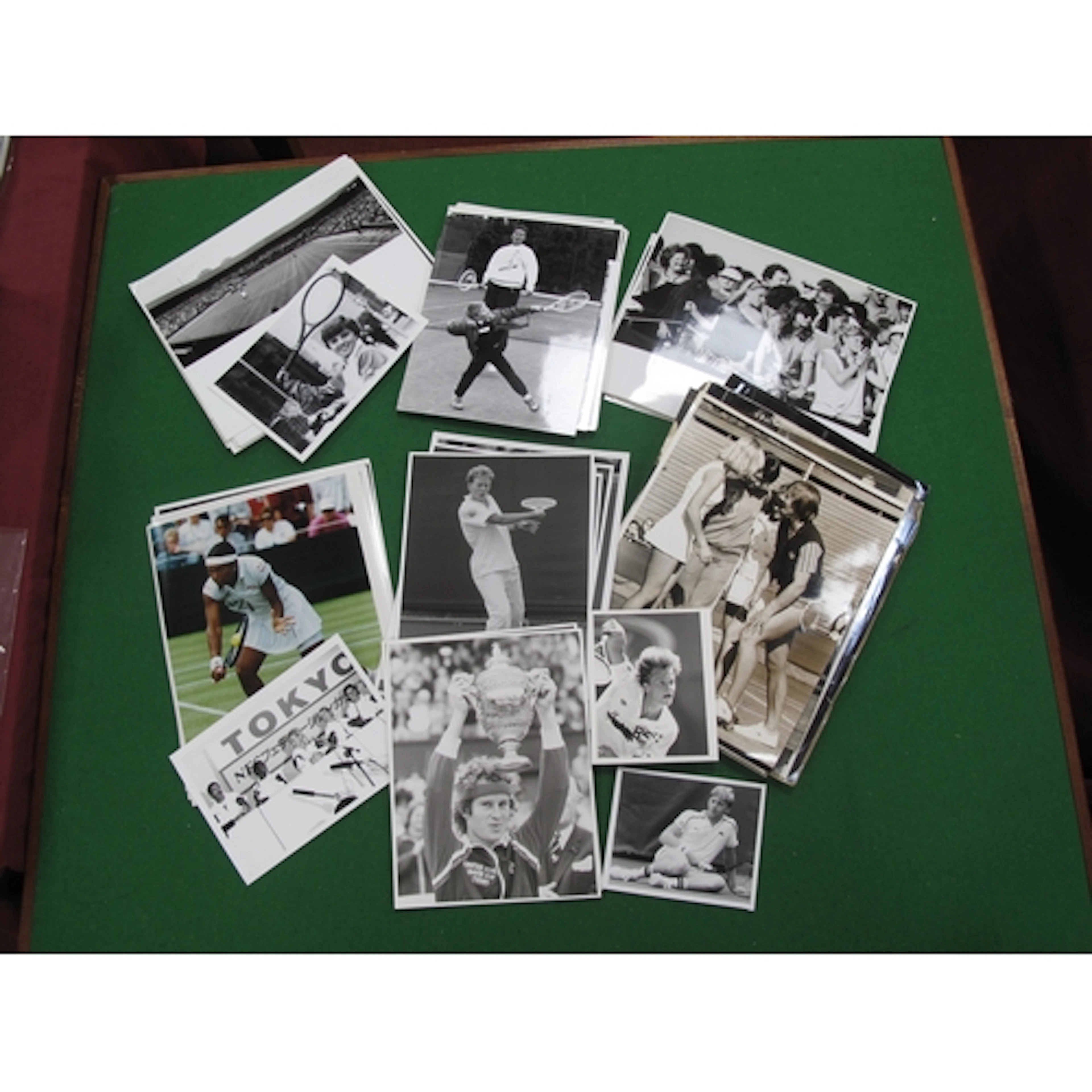 Tennis Press Photos/Prints including - Becker, Garrison, Sab...