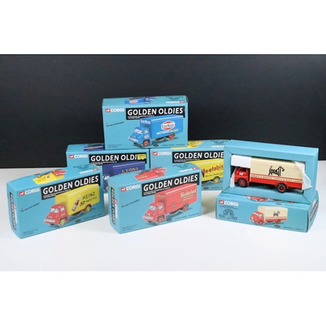 Six boxed ltd edn Corgi Golden Oldies diecast haulage models...