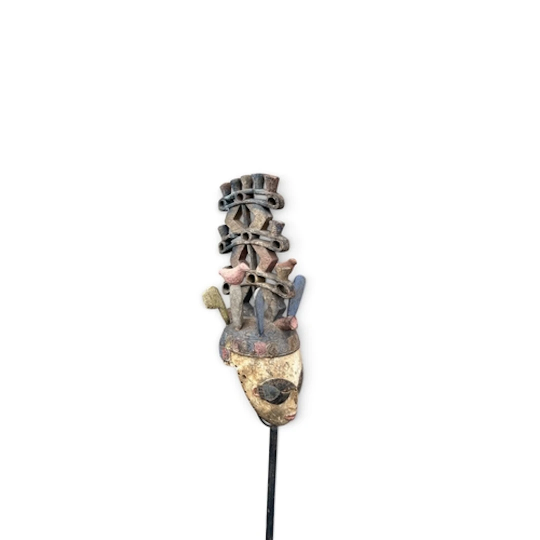 AN IBO HELMET MASK FROM NIGERIA 77cm L