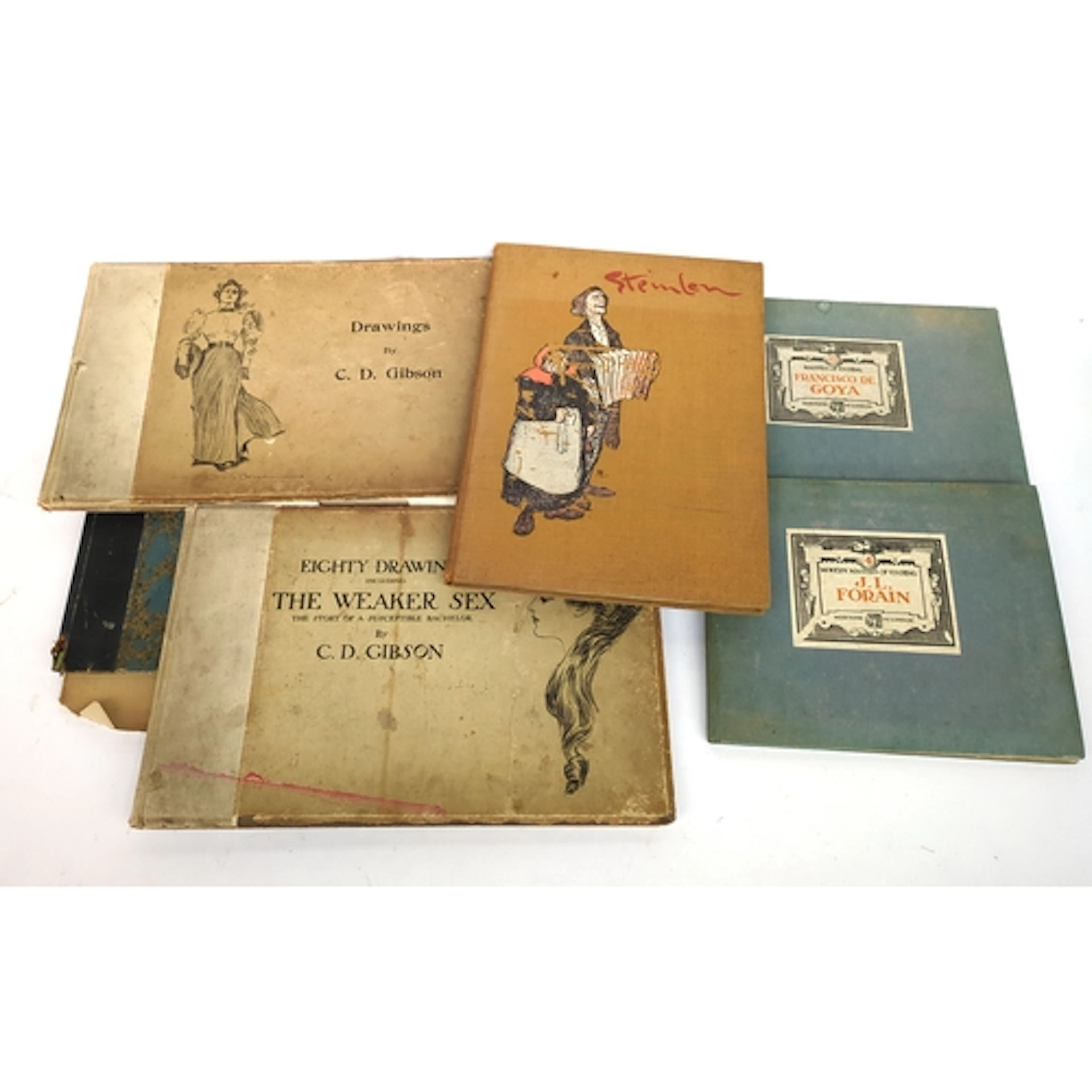 ART/ETCHING etc. A group of vintage copies. GIBSON, C.D. (tw...