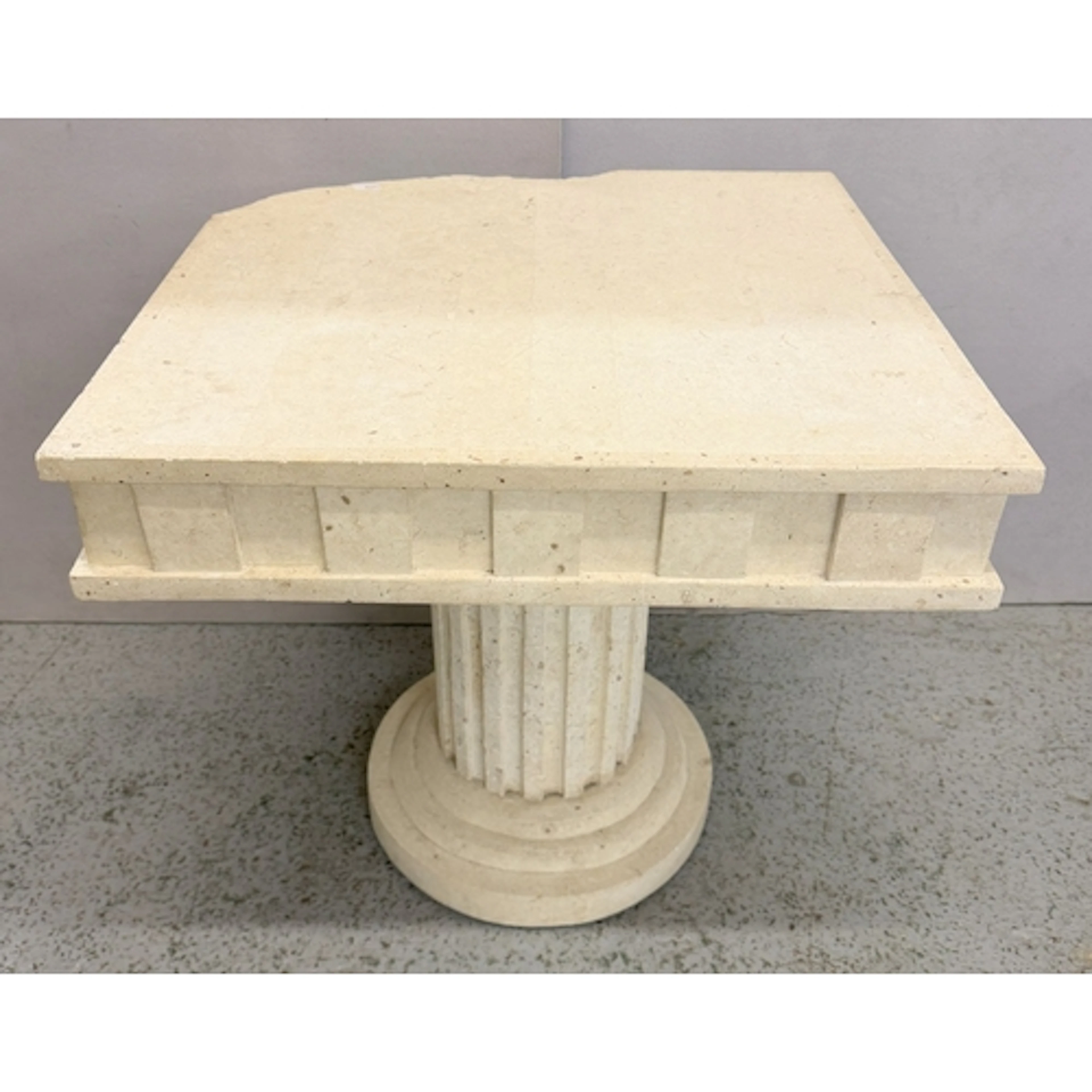 Roman Ancient Ruin Style Side Table approx. 57cm H x 57cm W ...