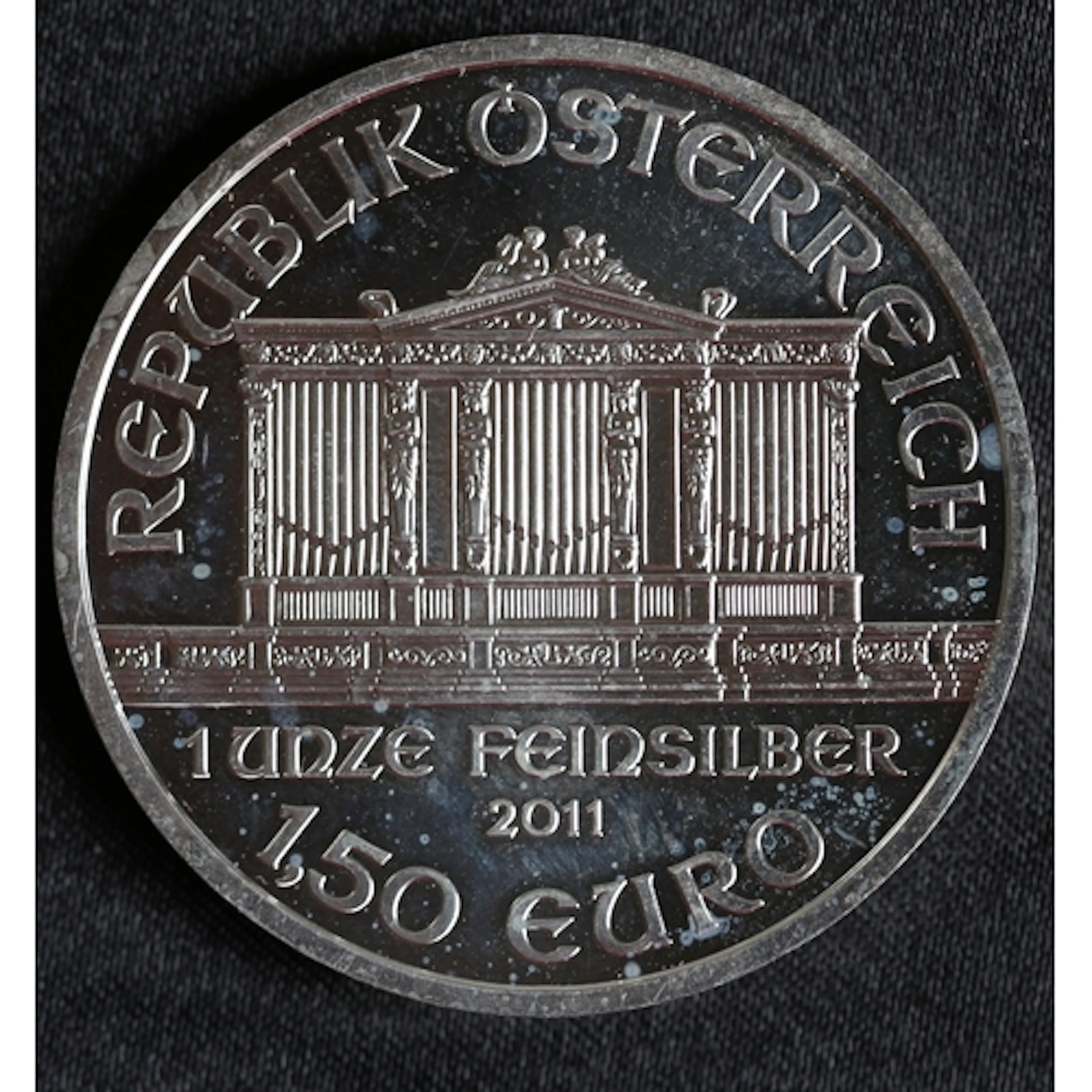 One Ounce Fine 999 Silver 1.50 Euro Austrian Philharmonic Co...