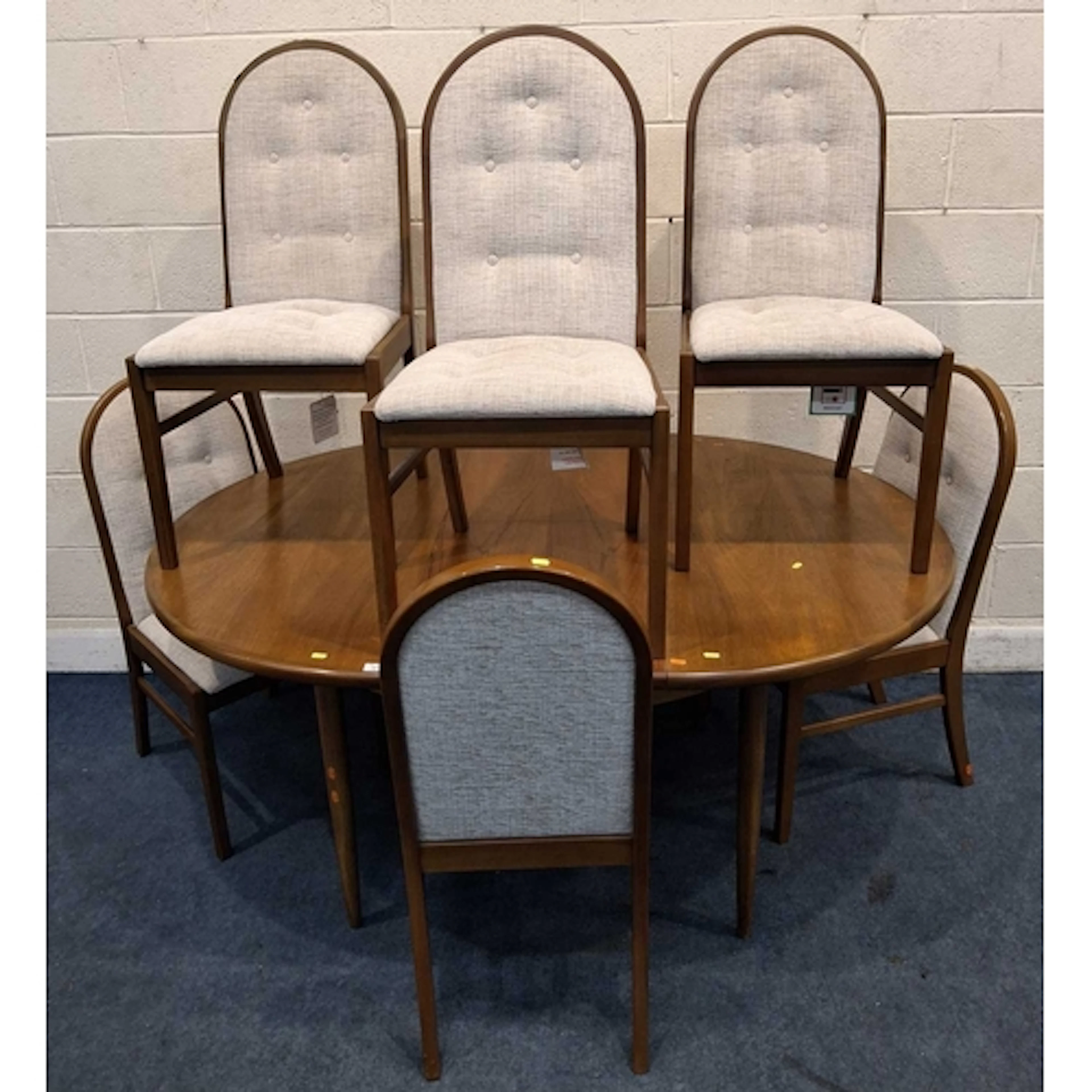 A G PLAN FRESCO MID-CENTURY TEAK EXTENDING DINING TABLE, wit...