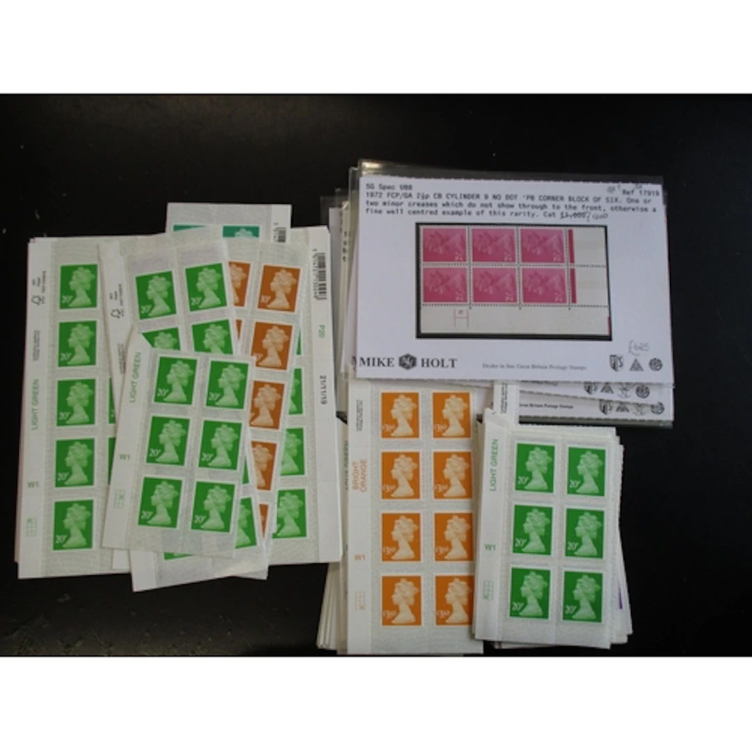 A collection of mostly Machin issues in cylinder blocks/shee...