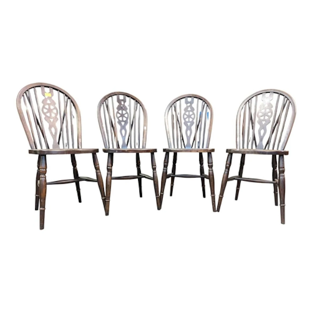 Jaycee Furniture - A set of four vintage 20th century wheel ...