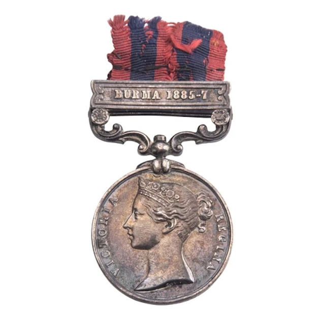 A Victorian India General Service Medal with Burma 1885-87 c...