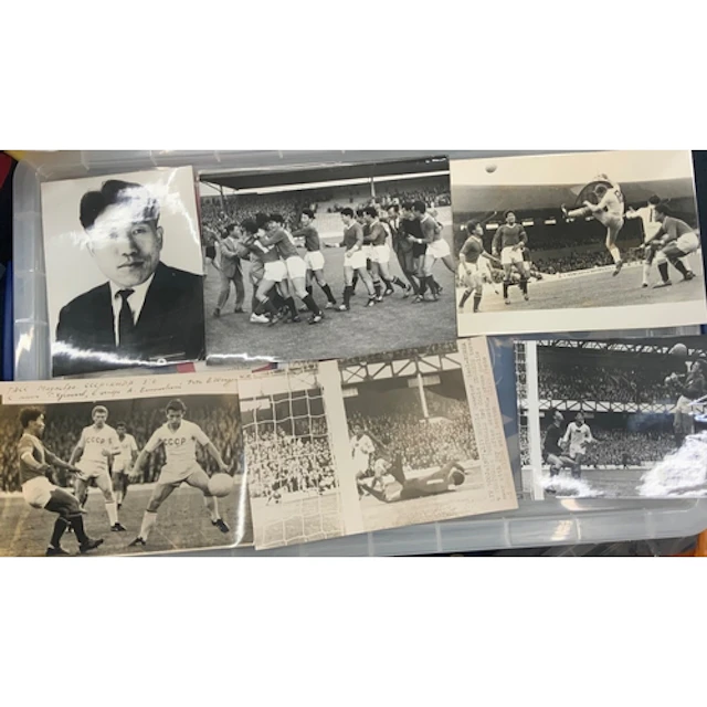 1966 World Cup North Korea Football Press Photos: 7 all with...