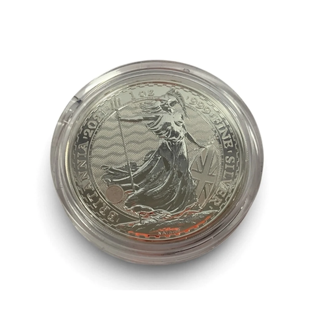 2021 QEII Fine Silver One Ounce Britannia.