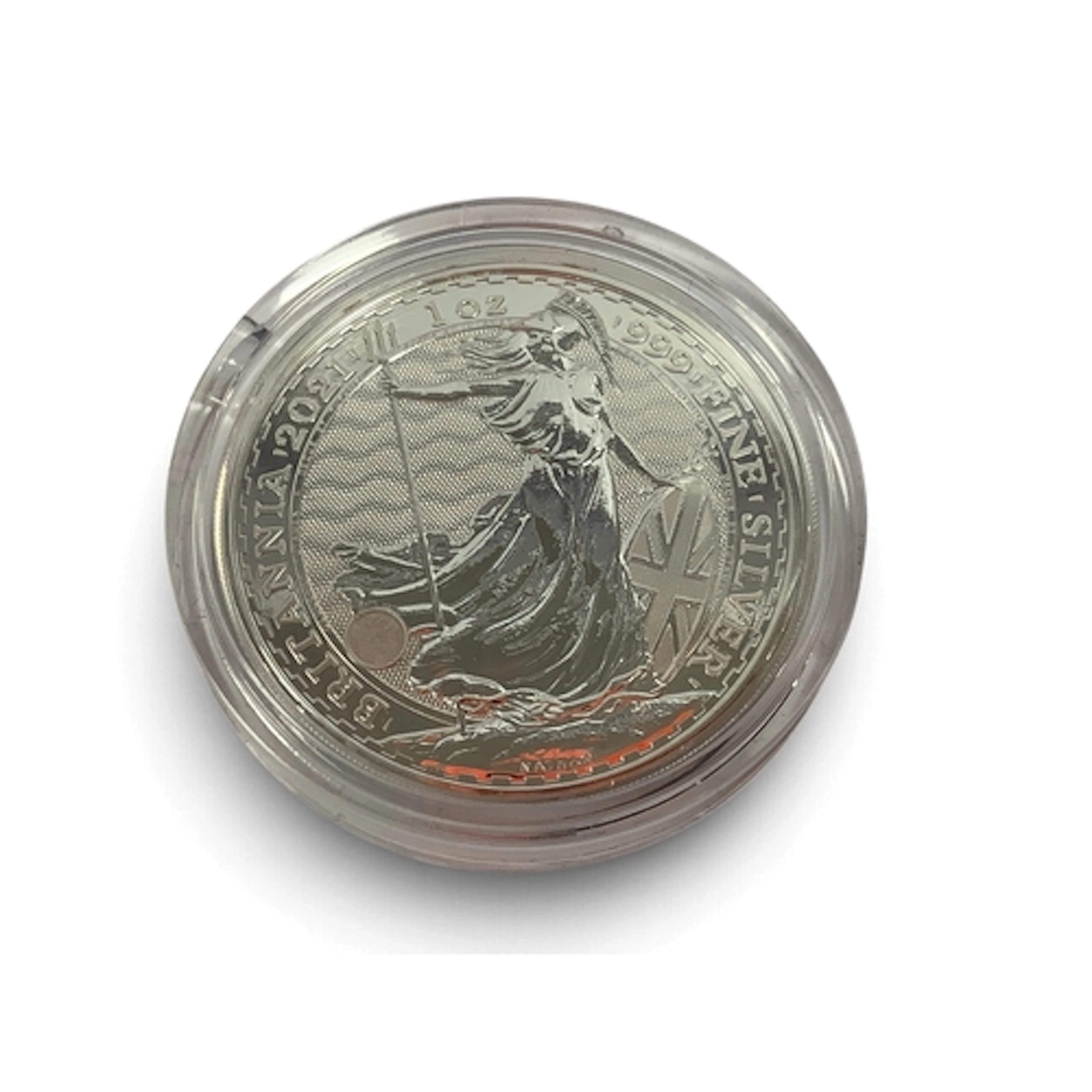 2021 QEII Fine Silver One Ounce Britannia.