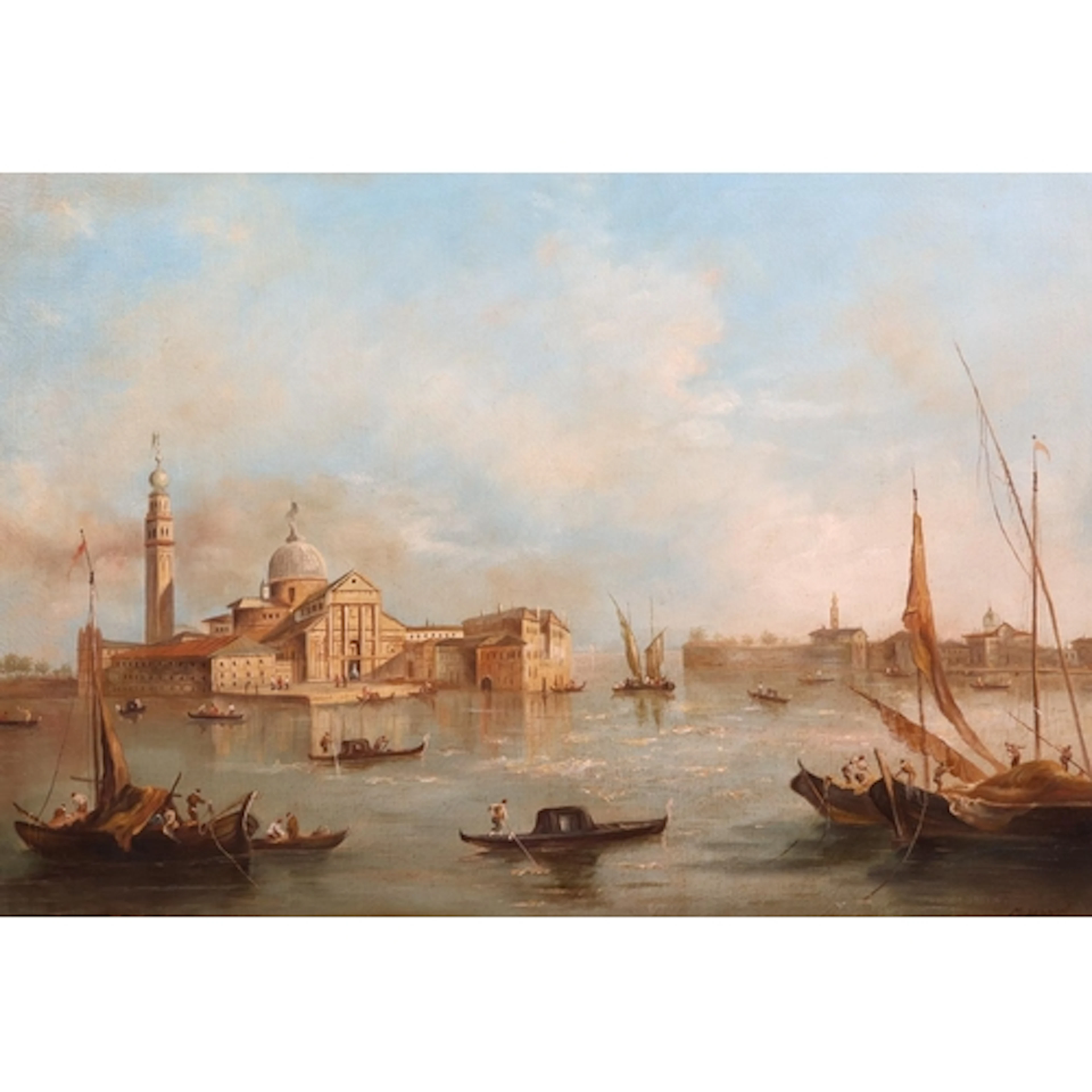19TH CENTURY VENETIAN SCHOOL Church and Island of San Giorg...