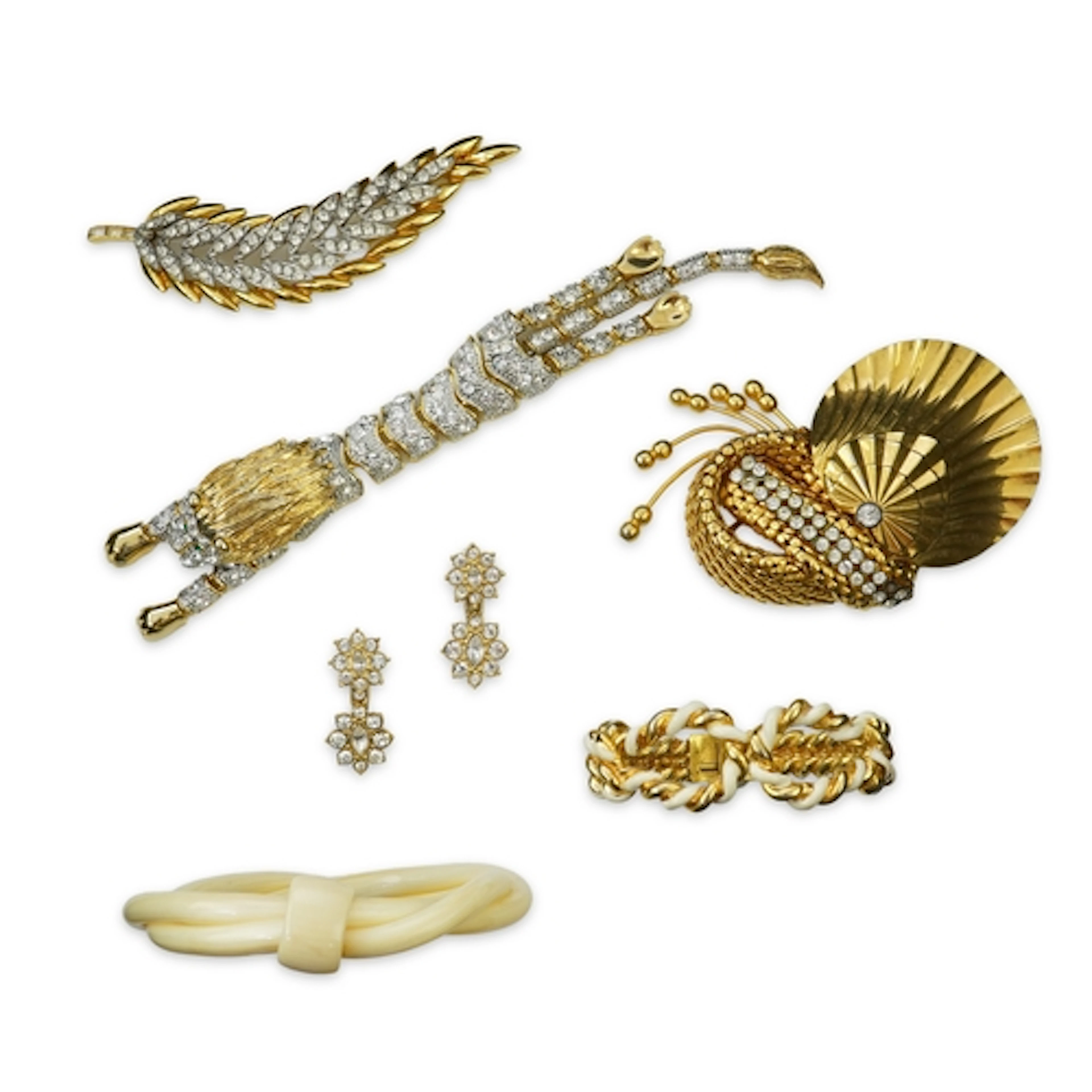 A collection of costume jewels, mid to late 20th century, co...